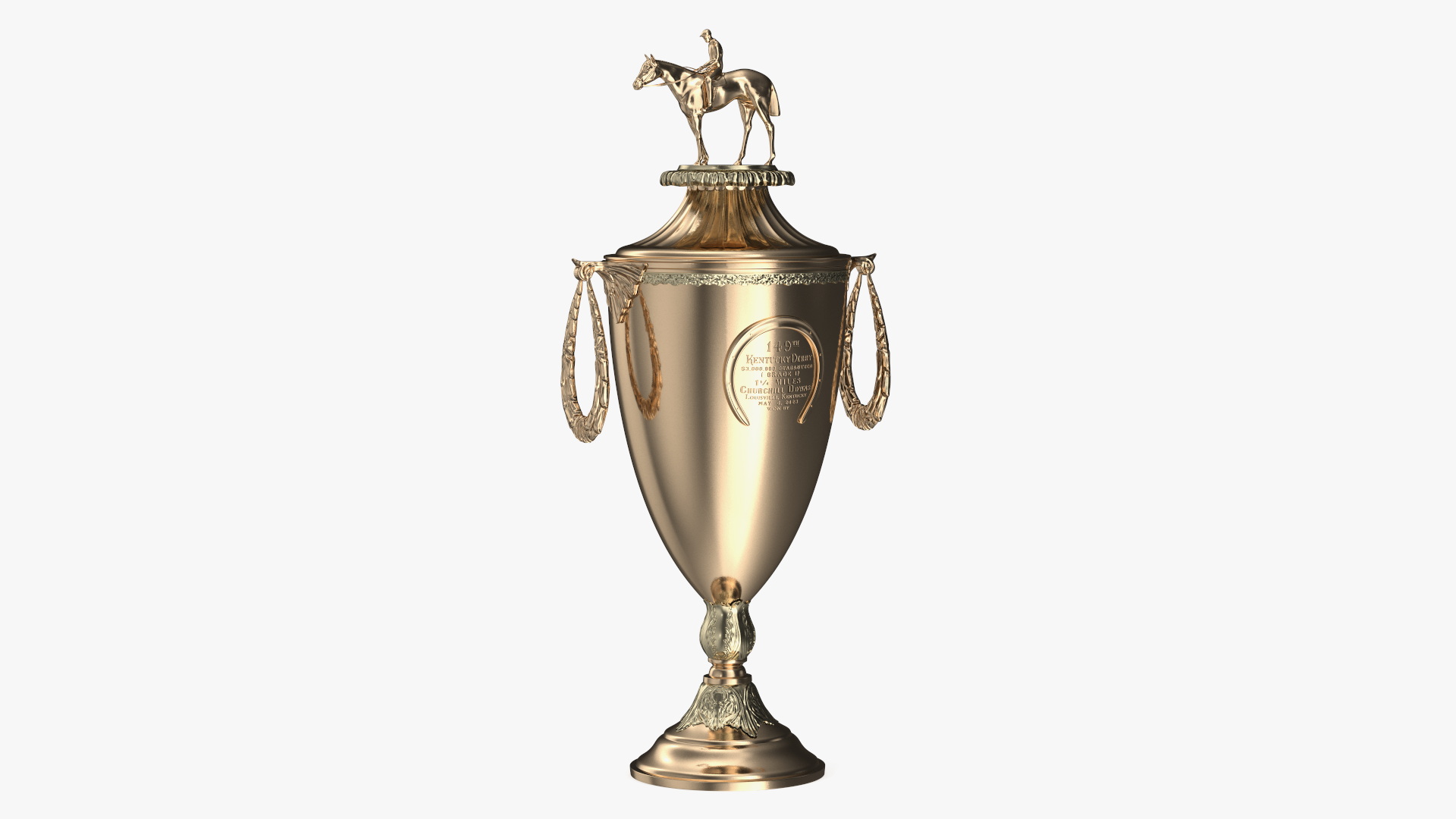 3D Kentucky Derby Trophy