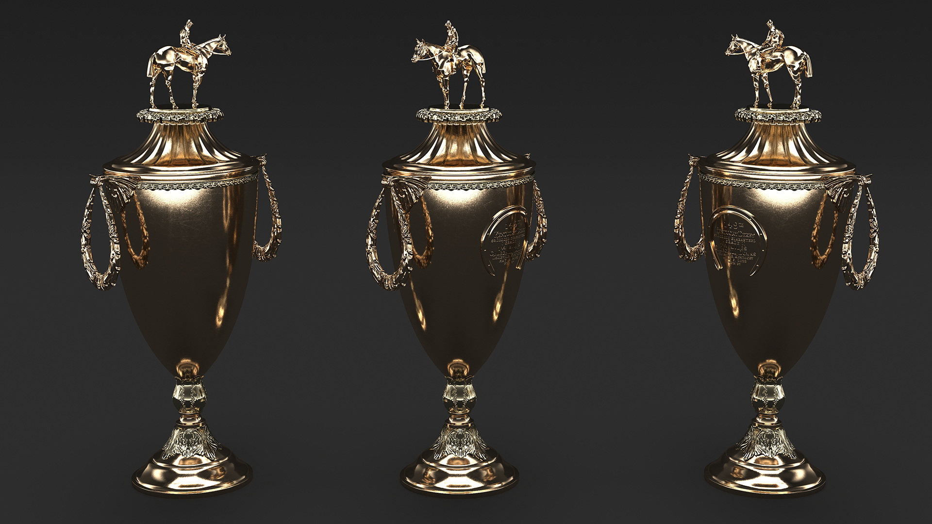 3D Kentucky Derby Trophy