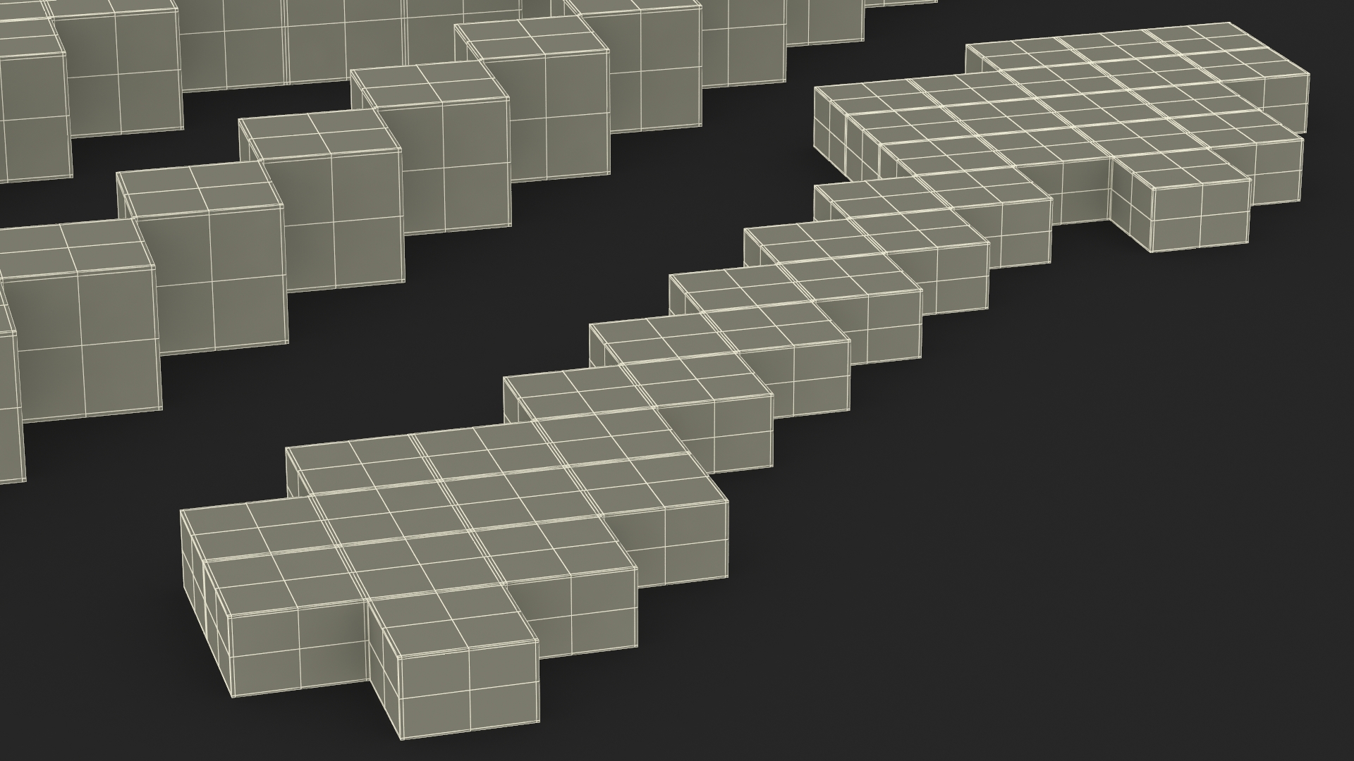 3D Minecraft Bow and Arrow model