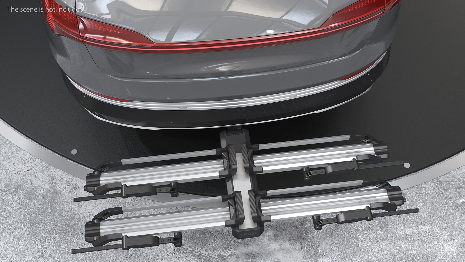 3D model Thule Helium Platform 2 Bike Rack Folded