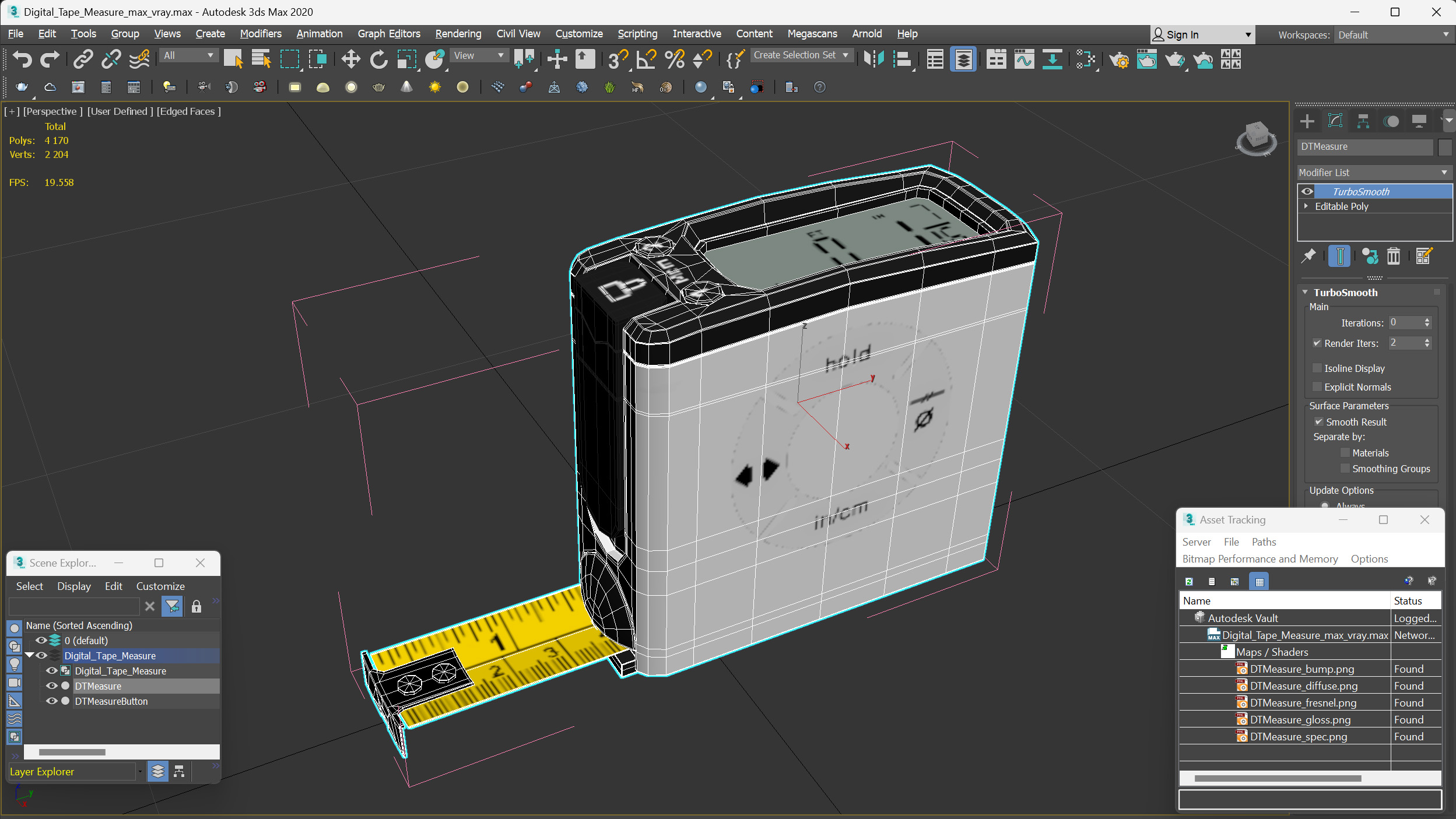 3D model Digital Tape Measure