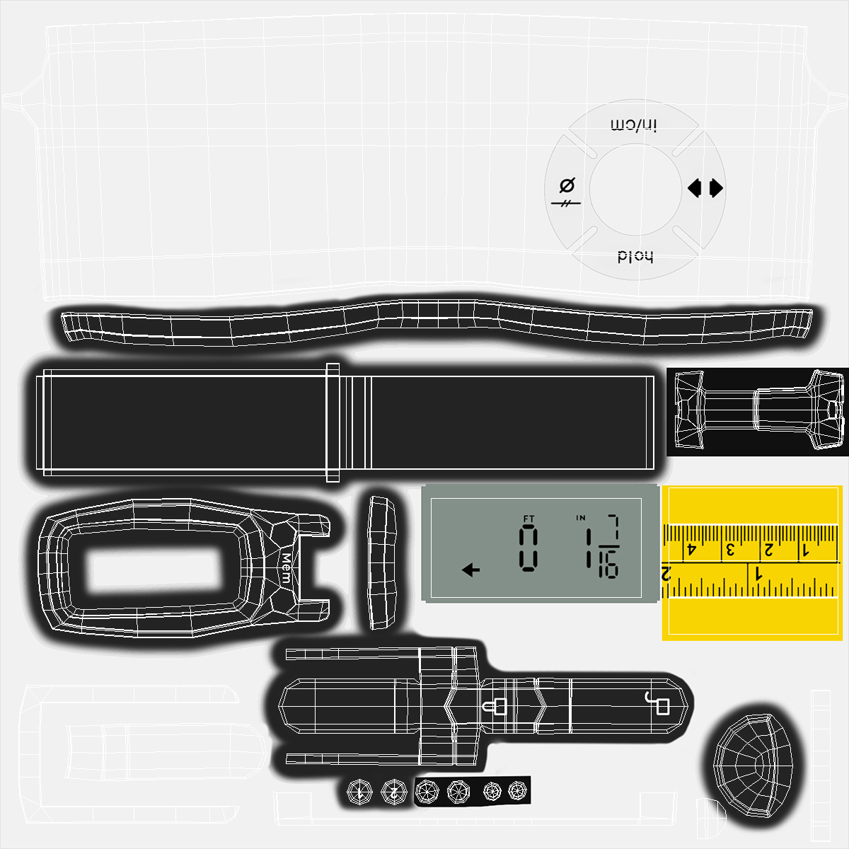 3D model Digital Tape Measure