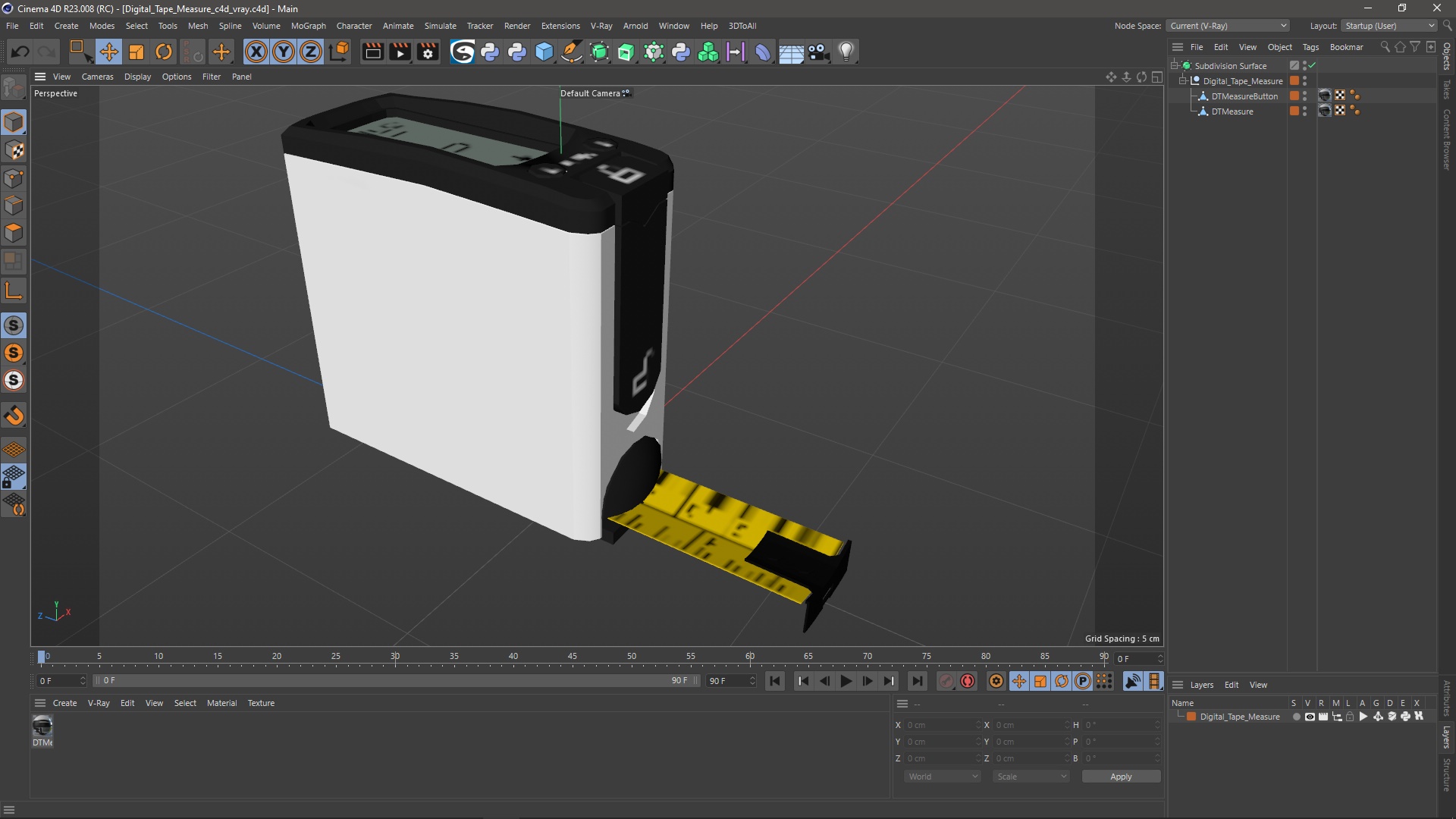 3D model Digital Tape Measure