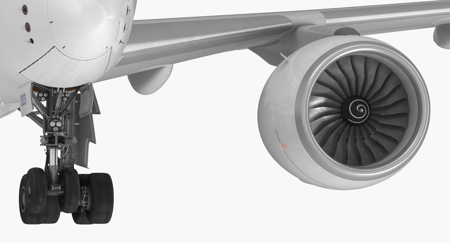 3D model Airbus A350 800 Emirates Air Line Rigged