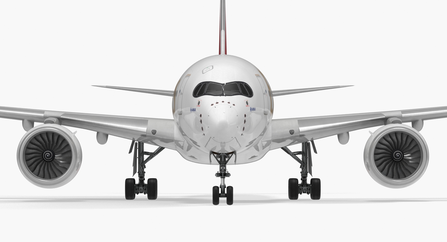 3D model Airbus A350 800 Emirates Air Line Rigged
