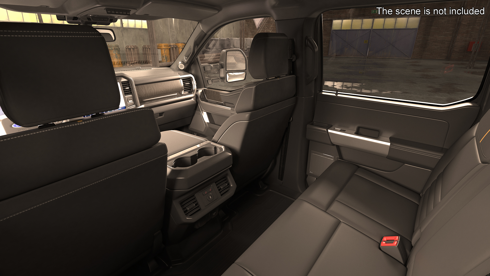 3D Ford Super Duty F550 Dump White 2023 Rigged model