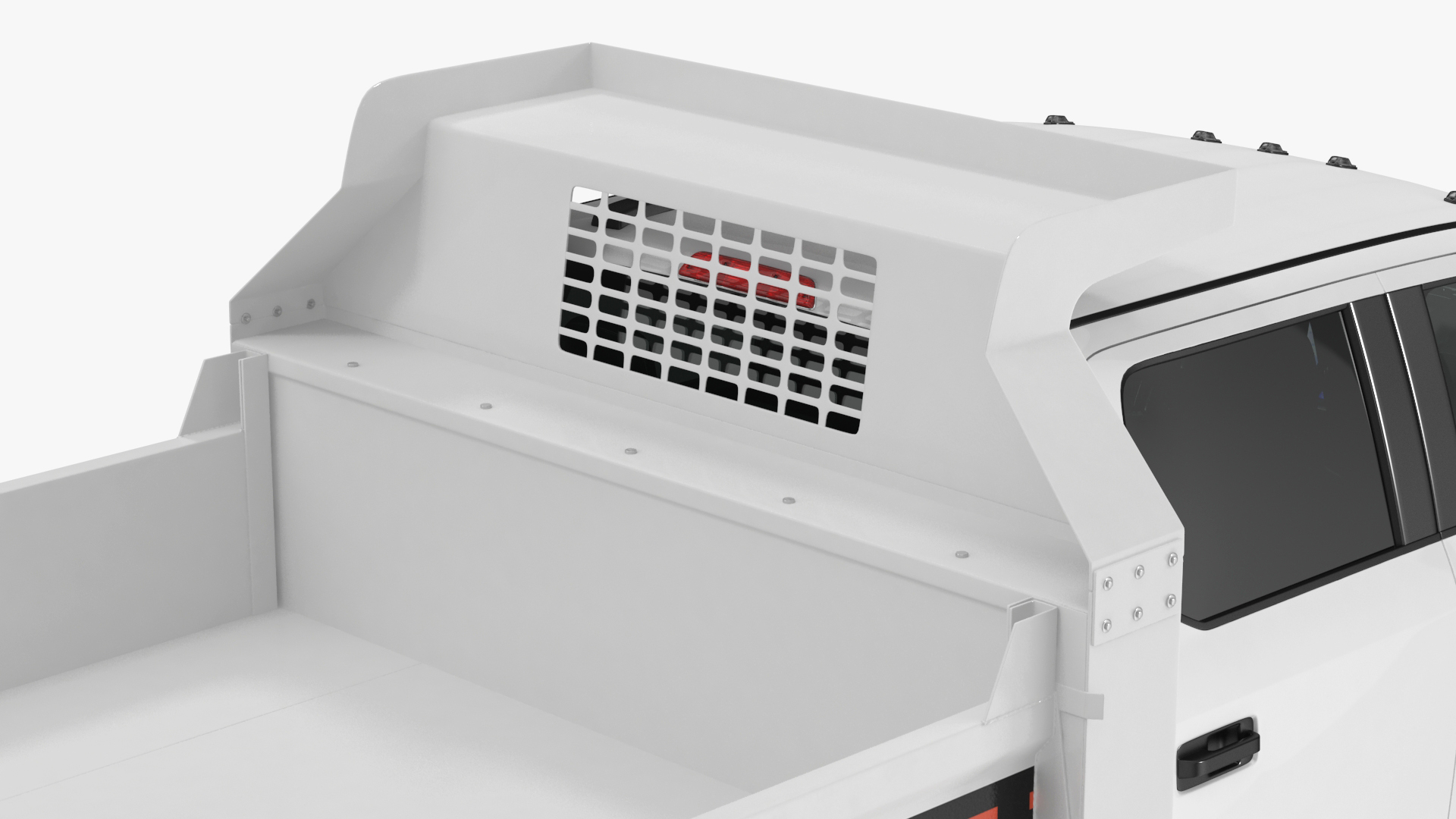 3D Ford Super Duty F550 Dump White 2023 Rigged model