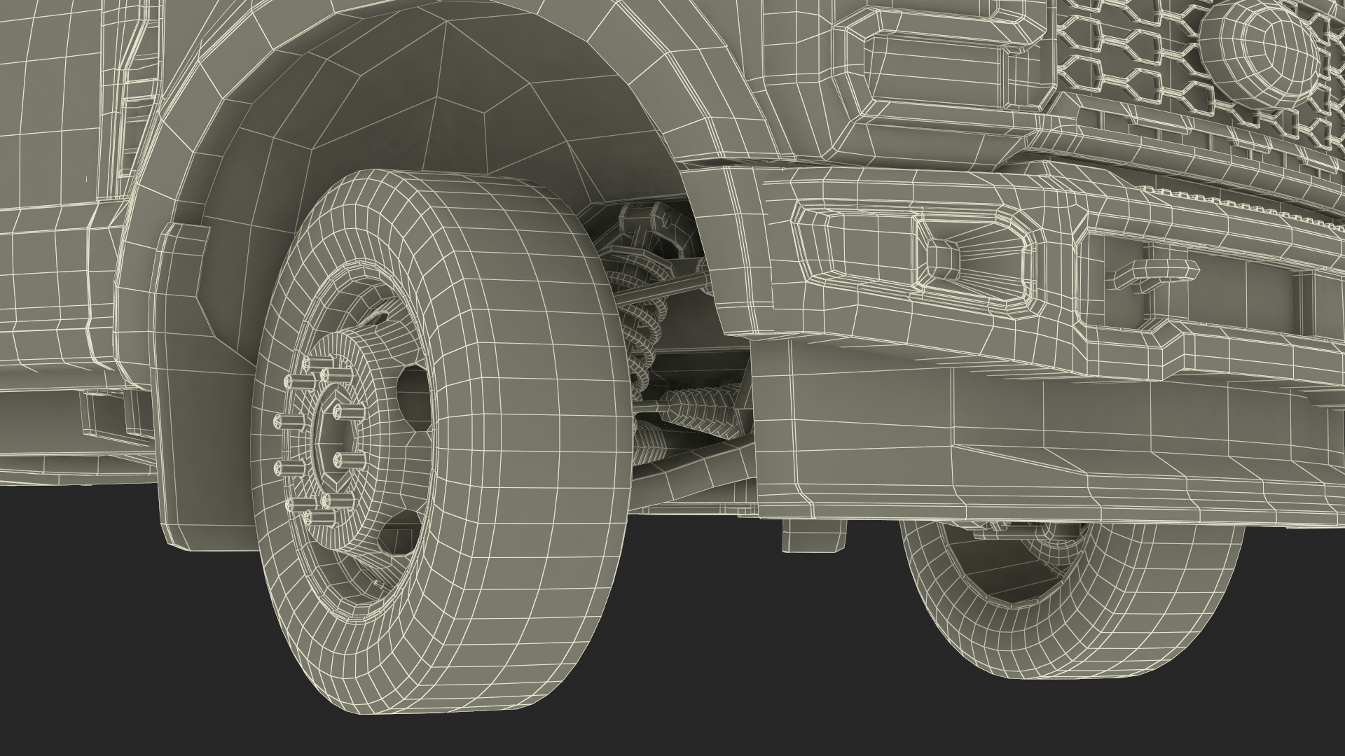 3D Ford Super Duty F550 Dump White 2023 Rigged model