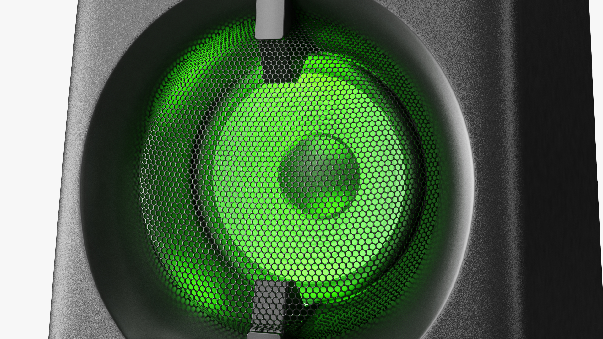 3D model High Power Audio System switched On