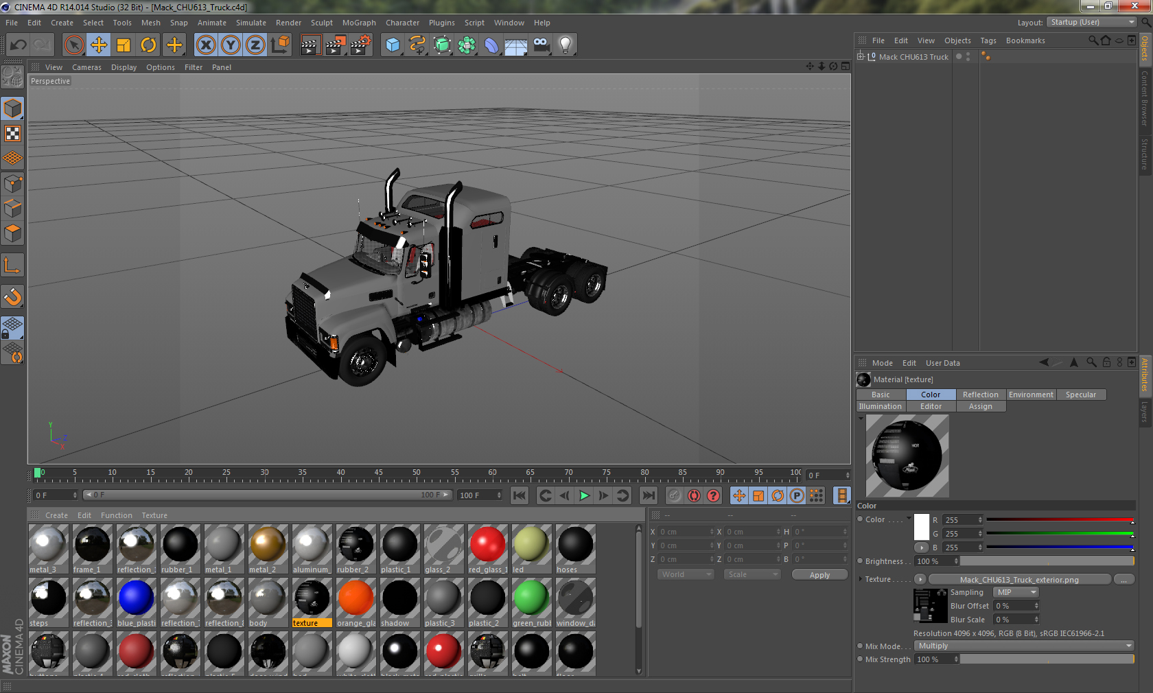 Mack CHU613 Truck 3D