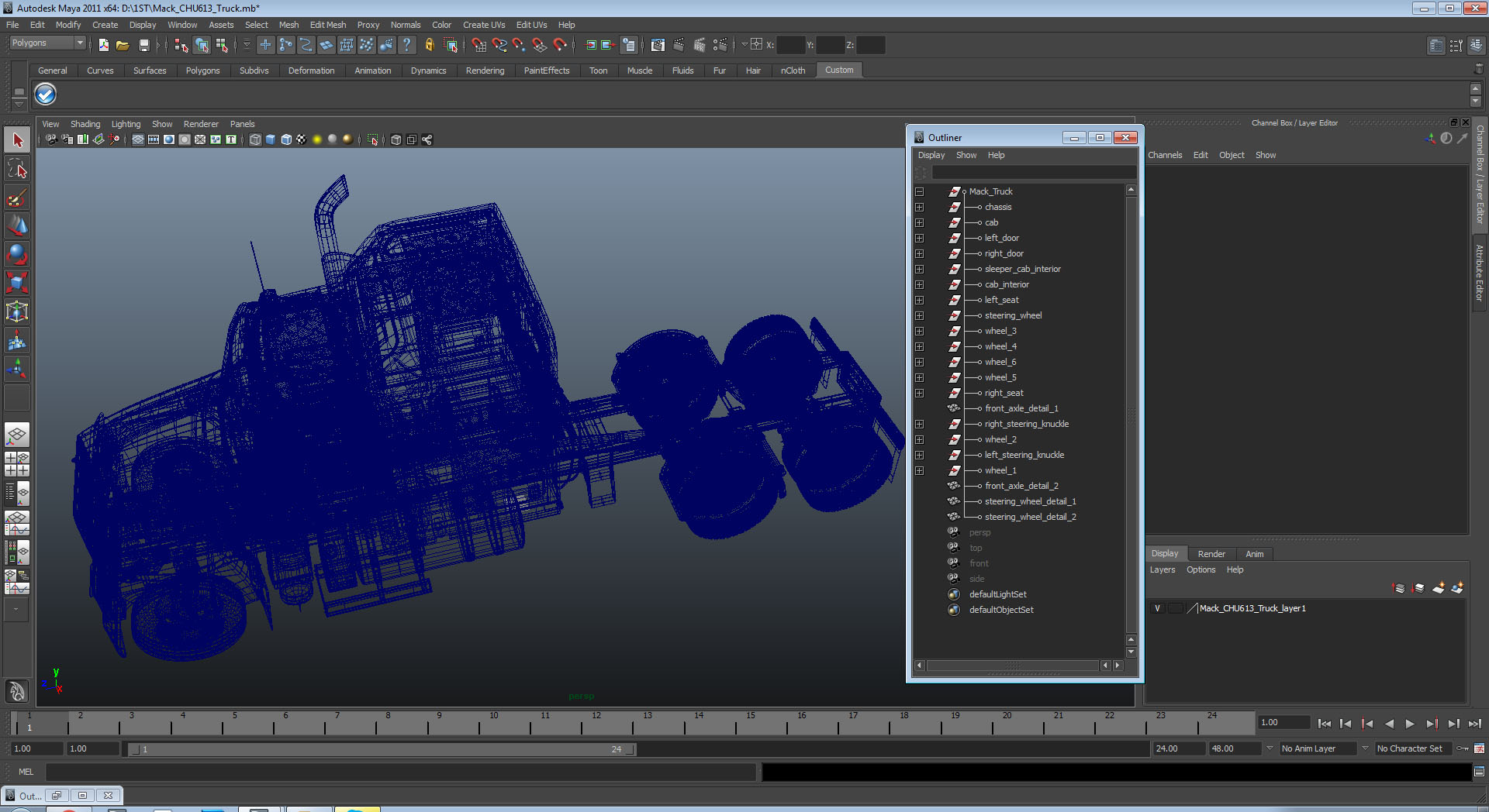 Mack CHU613 Truck 3D