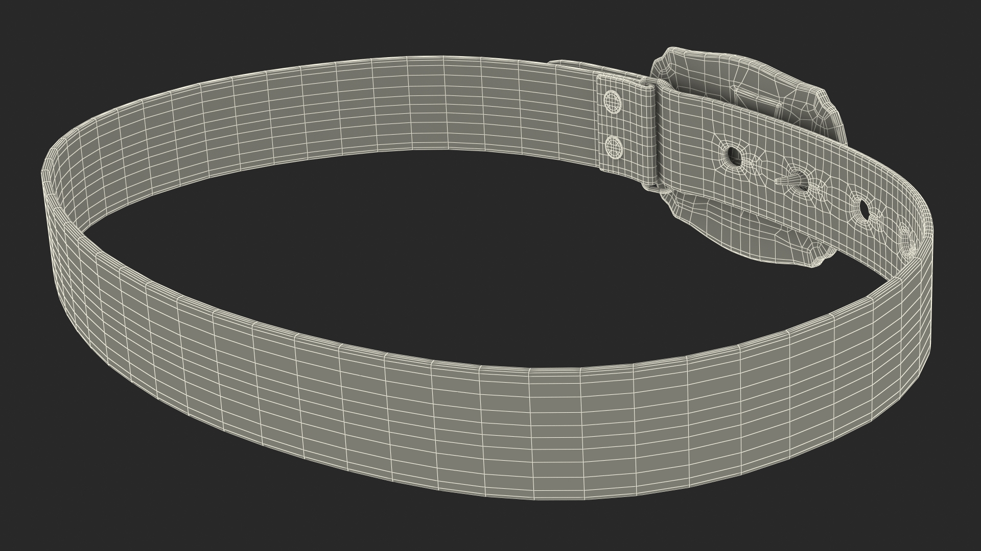 Levis Belt with Plaque Buckle 3D model