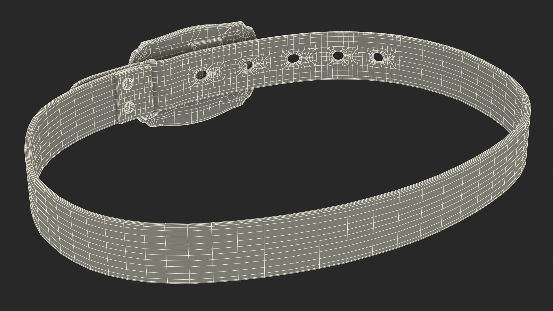 Levis Belt with Plaque Buckle 3D model