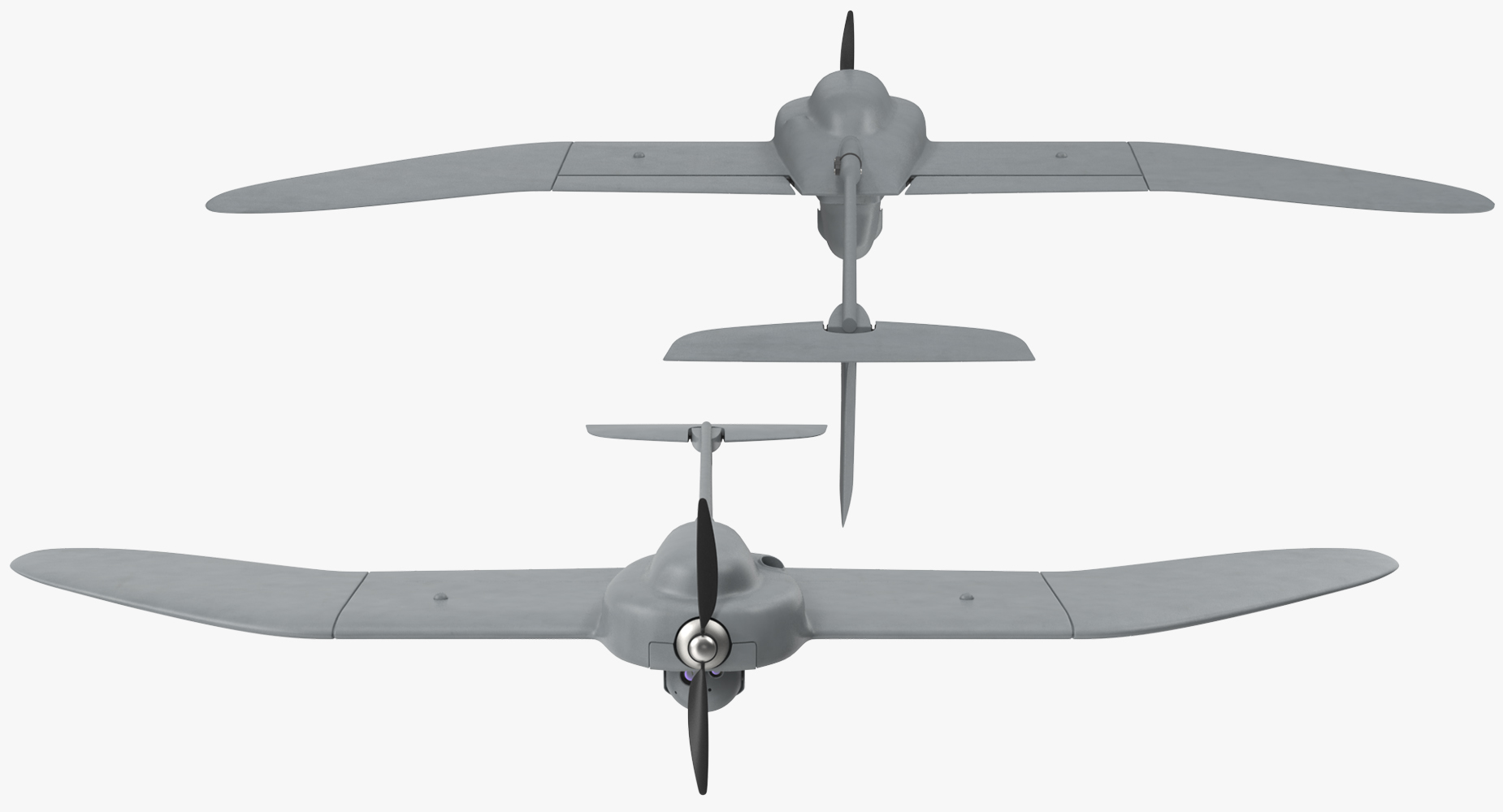 3D model Remote Controlled UAV Wasp AE UAS Rigged