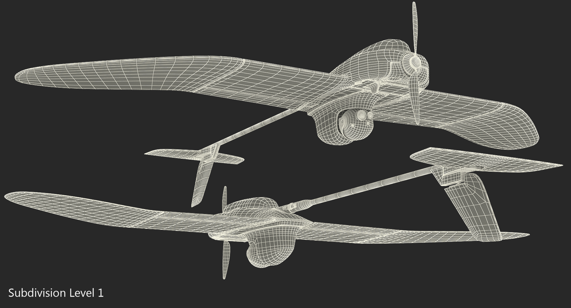 3D model Remote Controlled UAV Wasp AE UAS Rigged