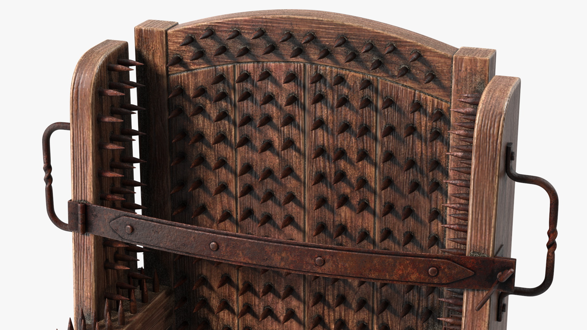 Medieval Spiked Torture Chair 3D model
