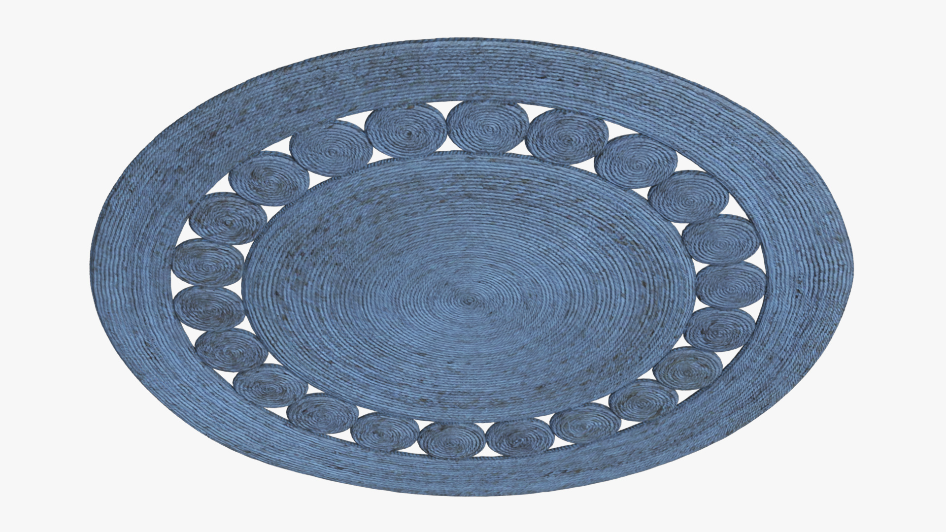 Rustic Rope Floor Covering Blue - view 4