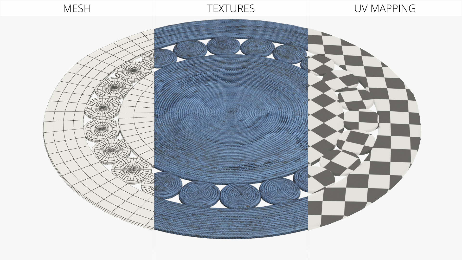 Rustic Rope Floor Covering Blue - view 7
