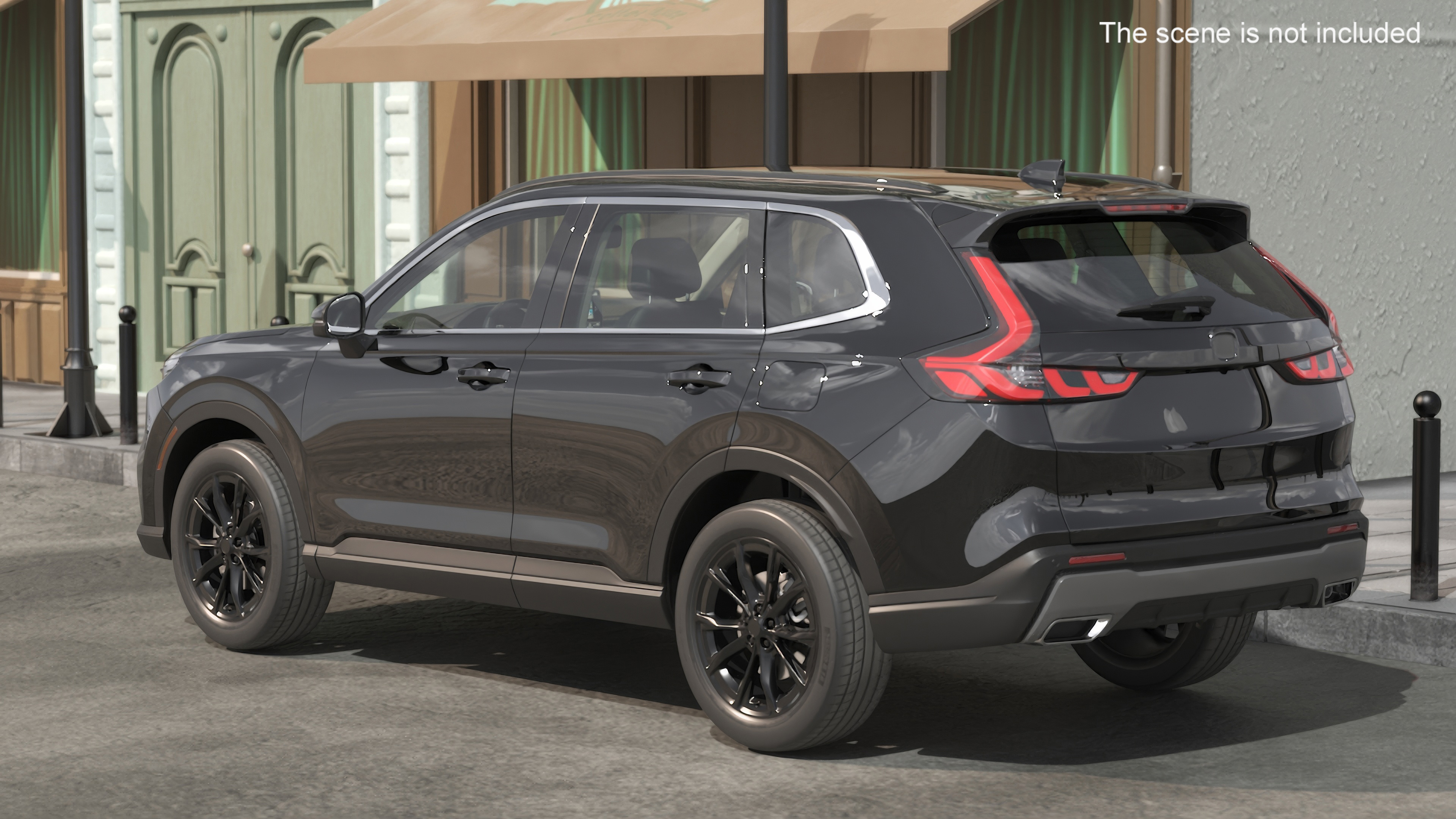 3D SUV 2025 Black Rigged