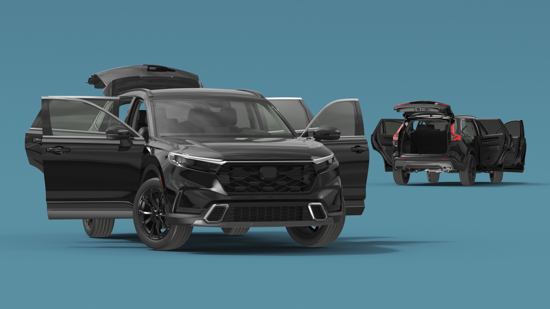 3D SUV 2025 Black Rigged