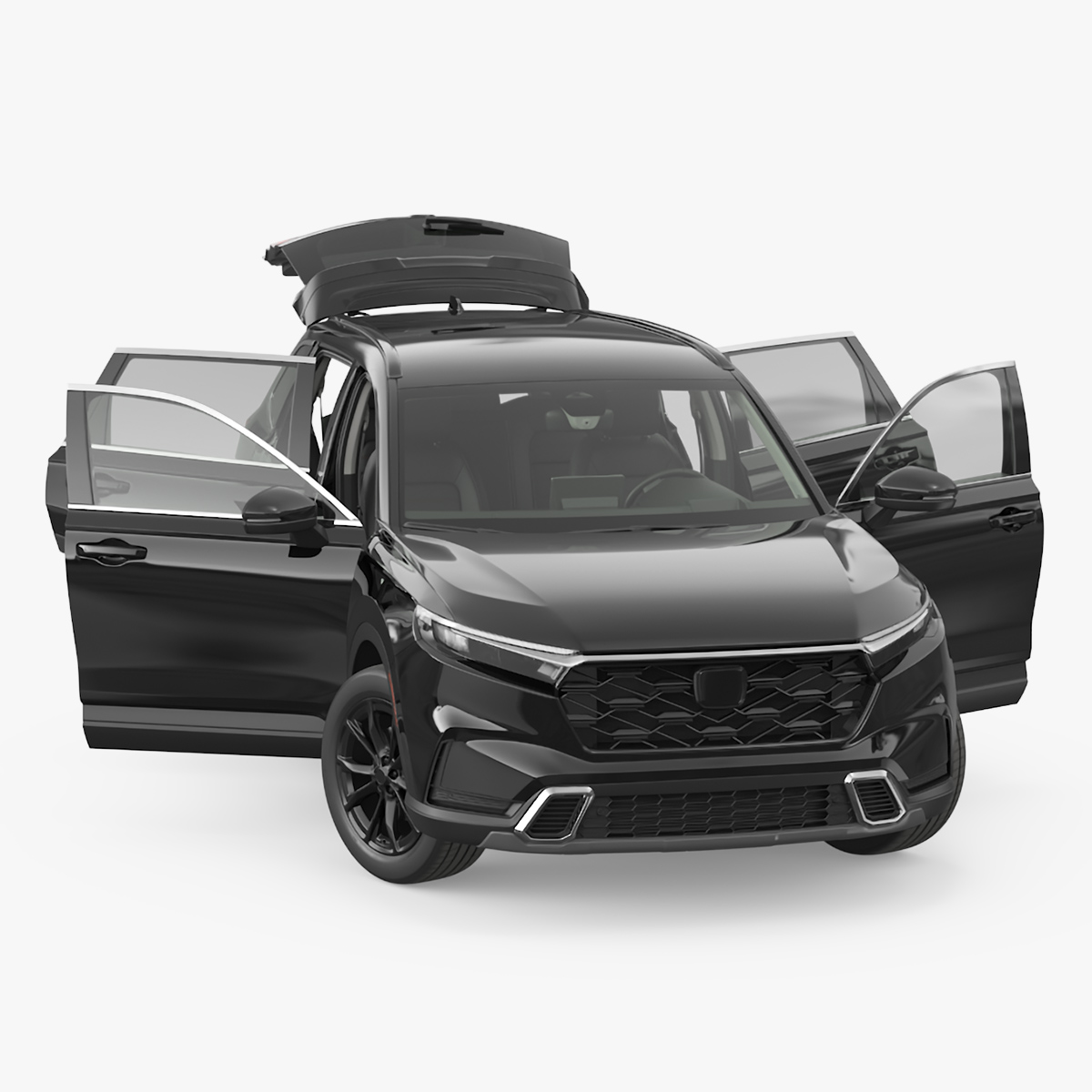 3D SUV 2025 Black Rigged