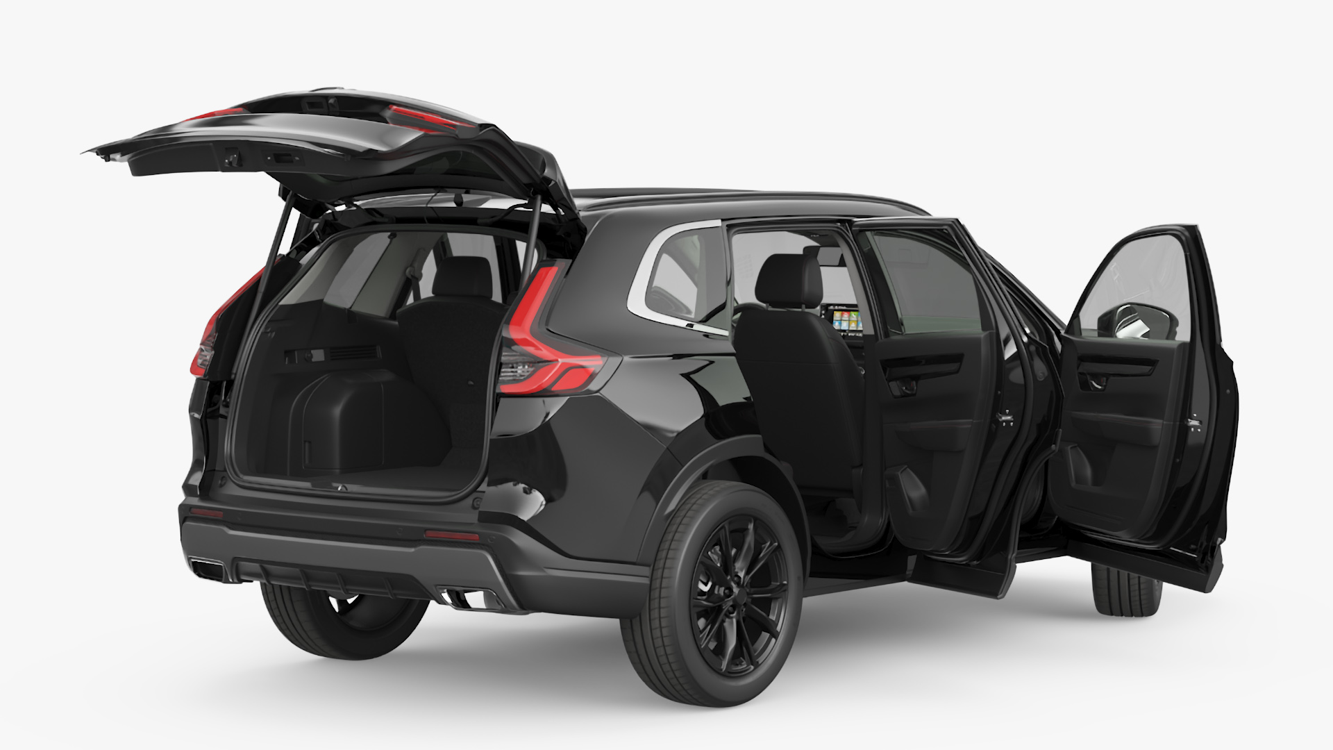 3D SUV 2025 Black Rigged