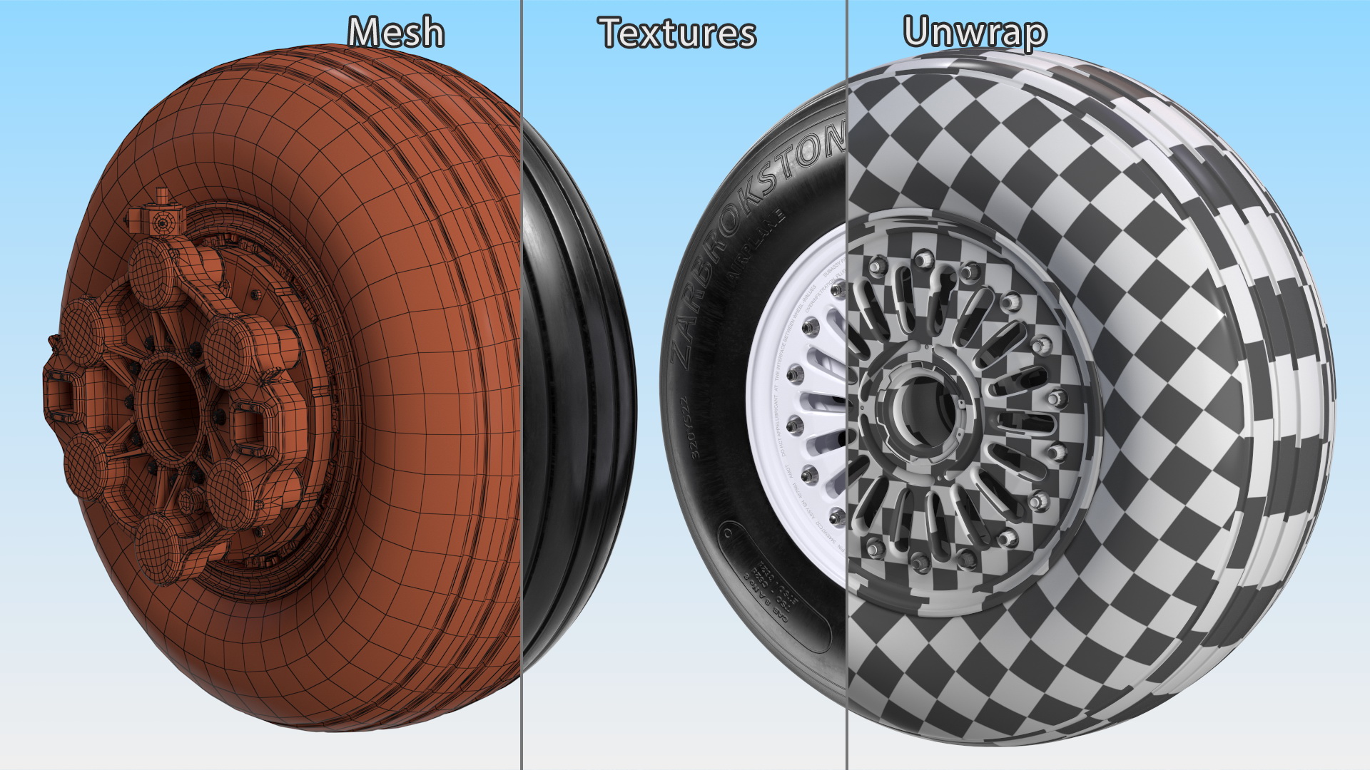 3D model Boeing 737 Aircraft Wheel