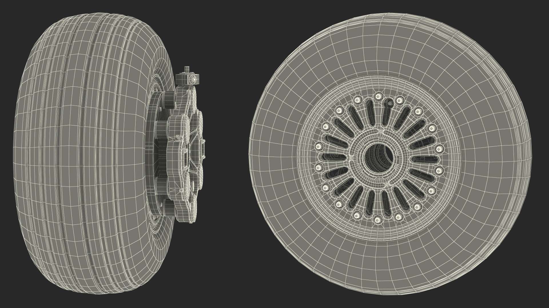 3D model Boeing 737 Aircraft Wheel