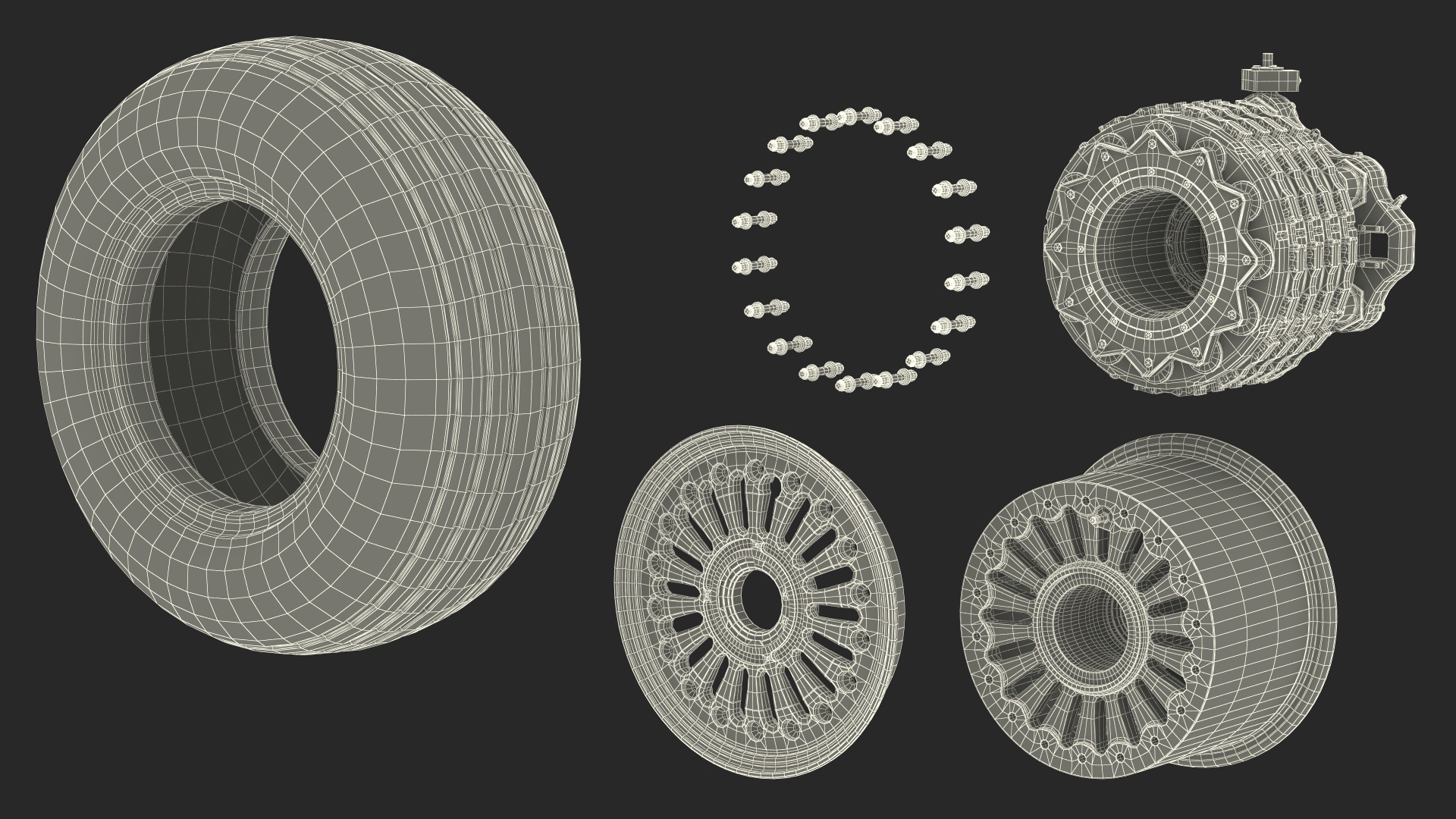 3D model Boeing 737 Aircraft Wheel