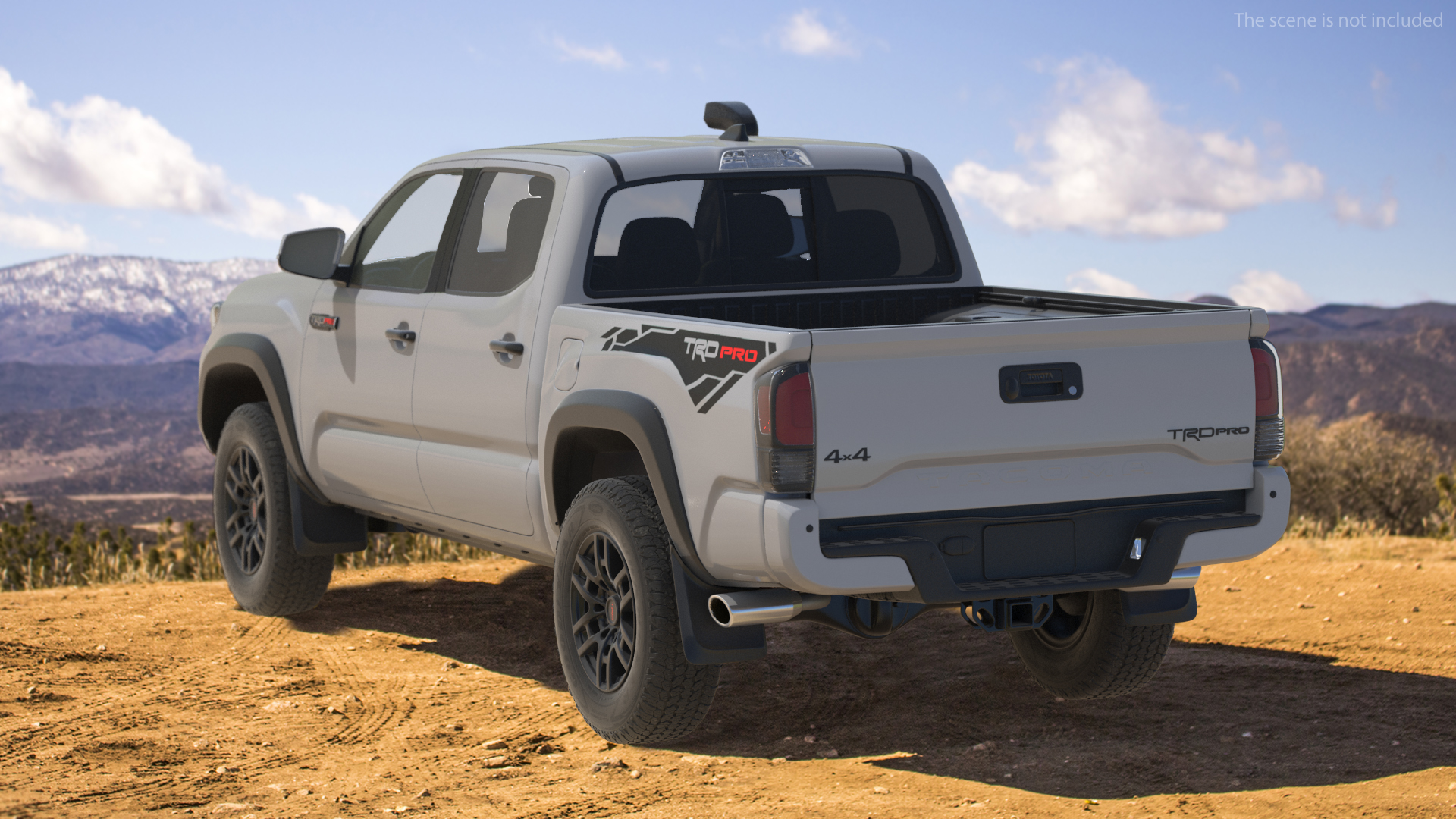 3D Toyota Tacoma TRD Pro Silver Sky Metallic 2021