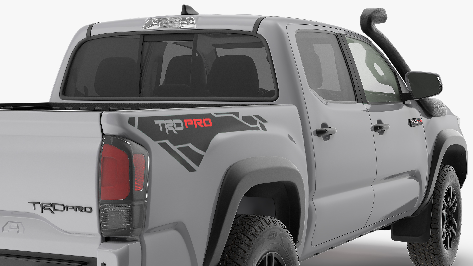 3D Toyota Tacoma TRD Pro Silver Sky Metallic 2021