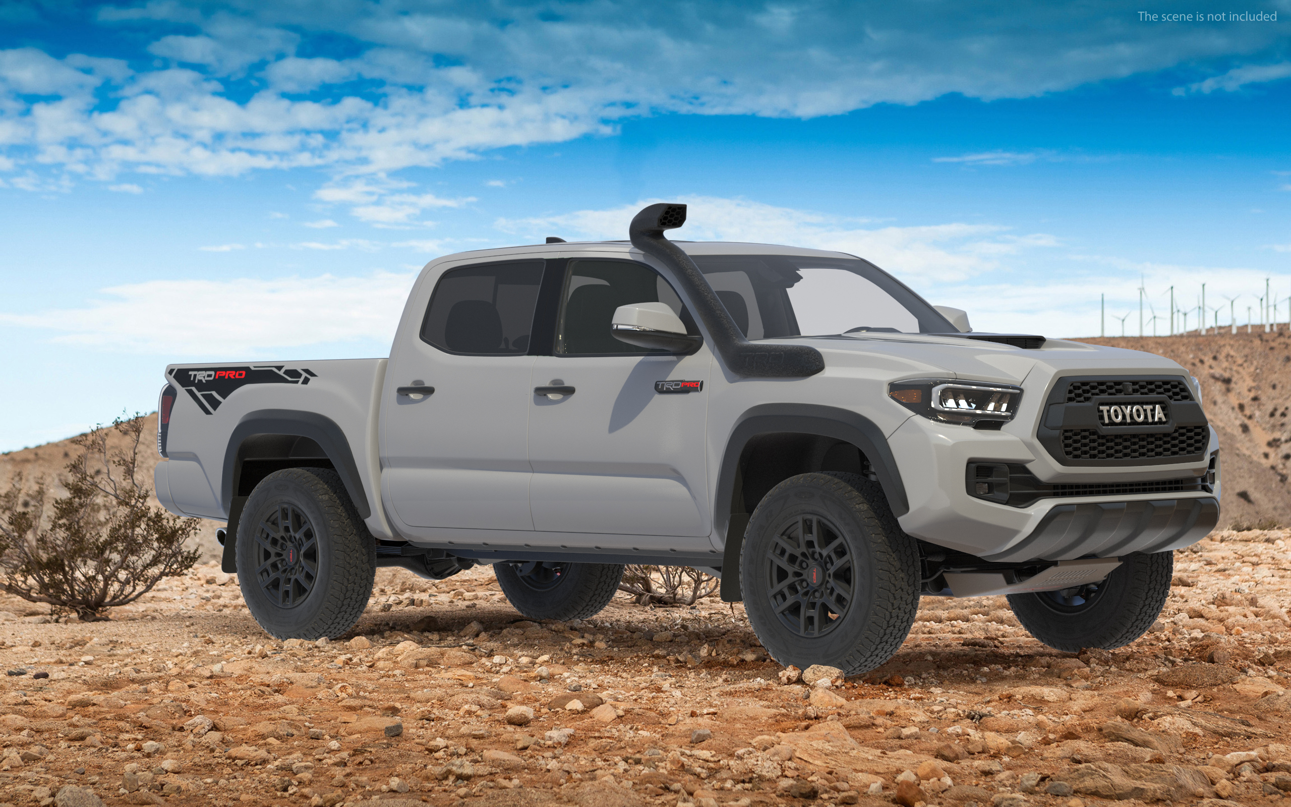 3D Toyota Tacoma TRD Pro Silver Sky Metallic 2021