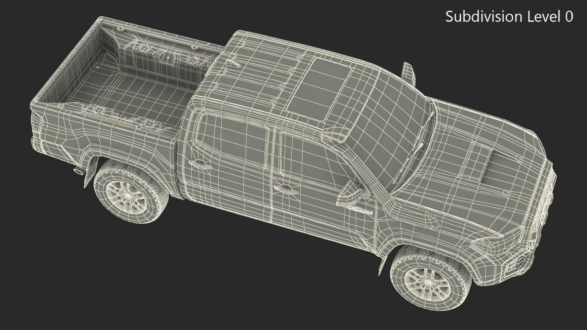 3D Toyota Tacoma TRD Pro Silver Sky Metallic 2021