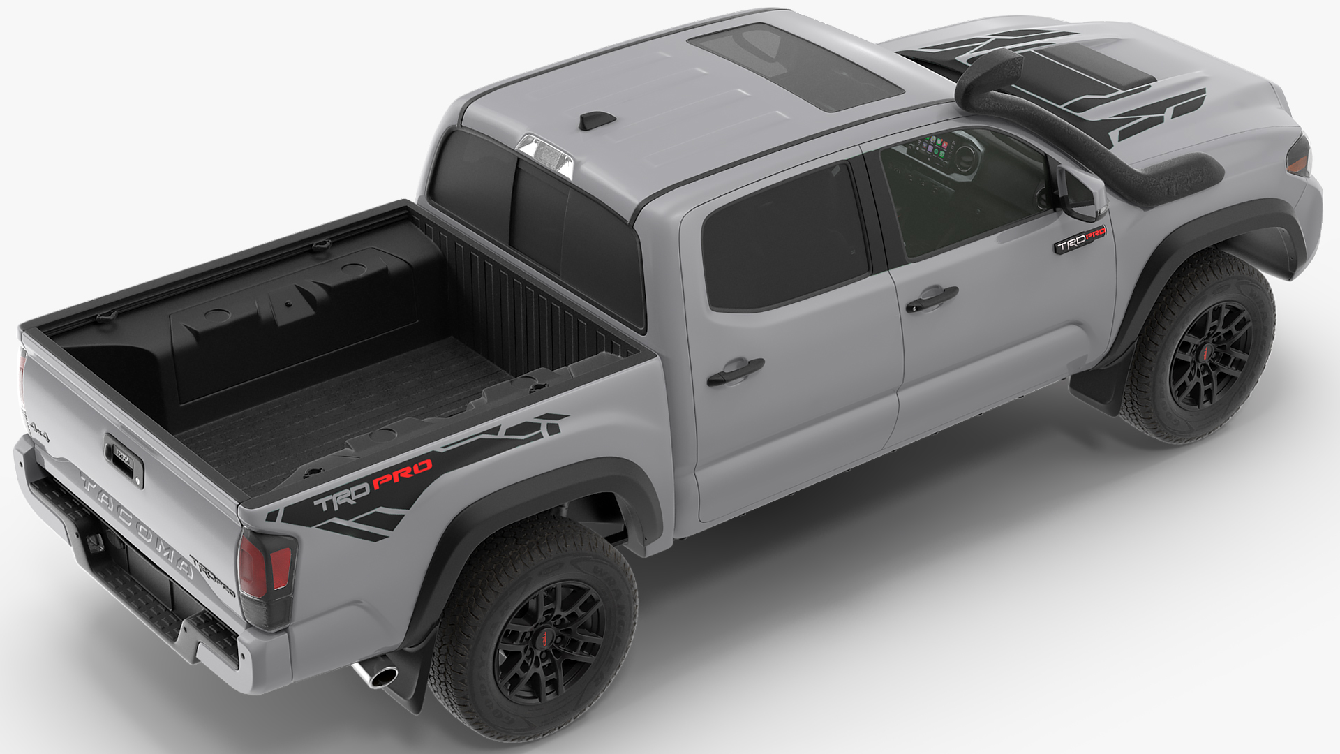 3D Toyota Tacoma TRD Pro Silver Sky Metallic 2021