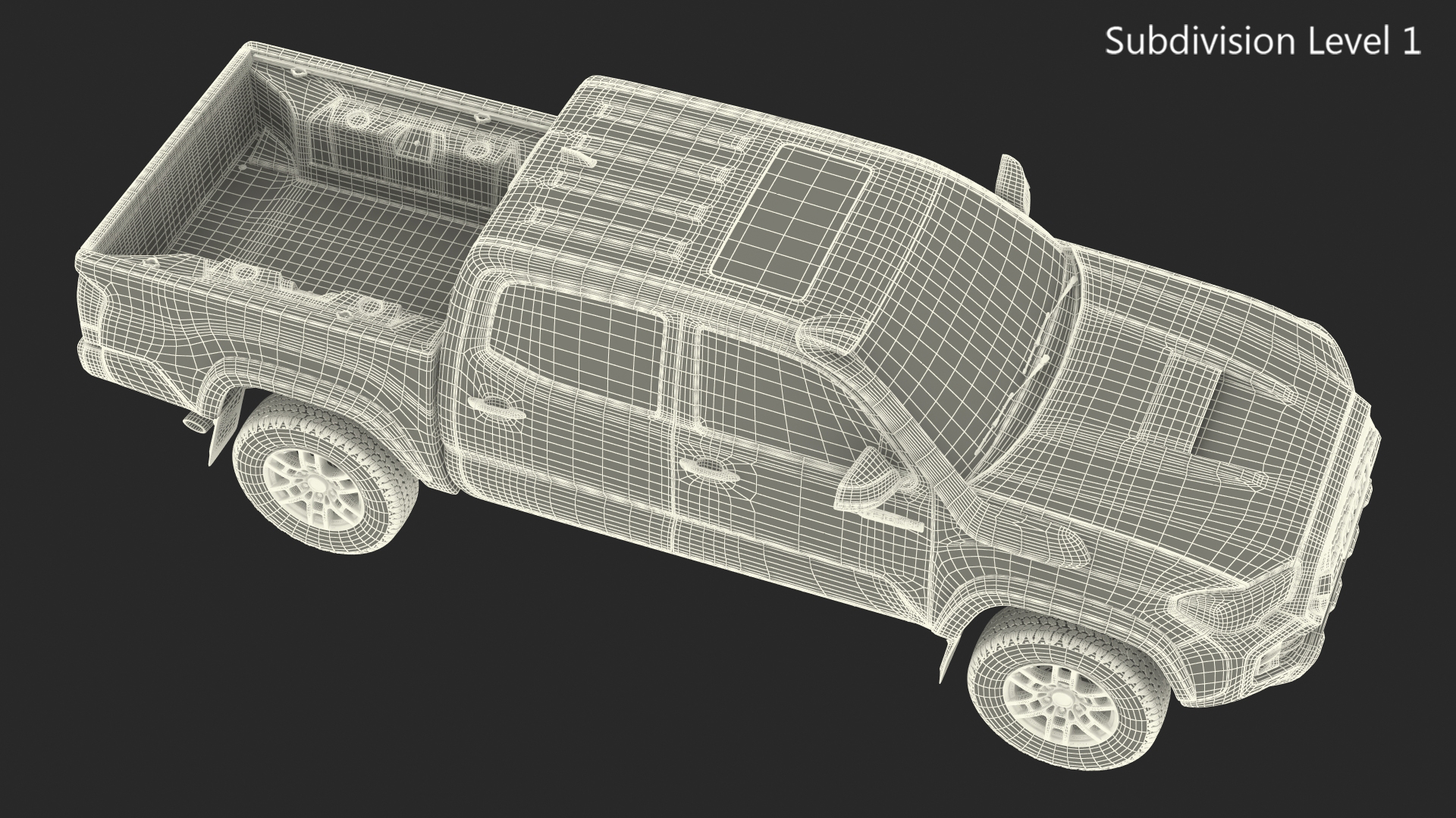 3D Toyota Tacoma TRD Pro Silver Sky Metallic 2021