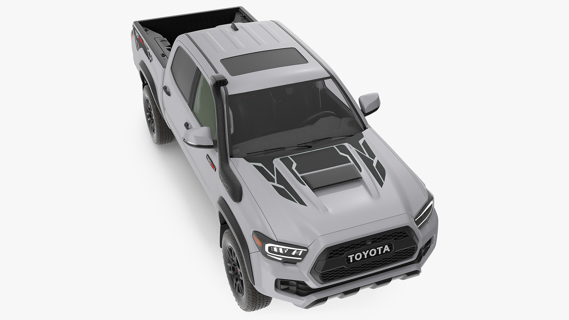 3D Toyota Tacoma TRD Pro Silver Sky Metallic 2021