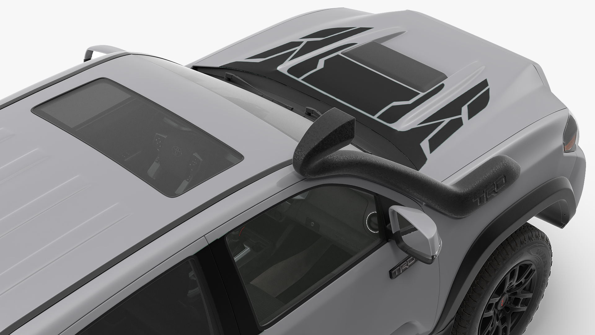 3D Toyota Tacoma TRD Pro Silver Sky Metallic 2021