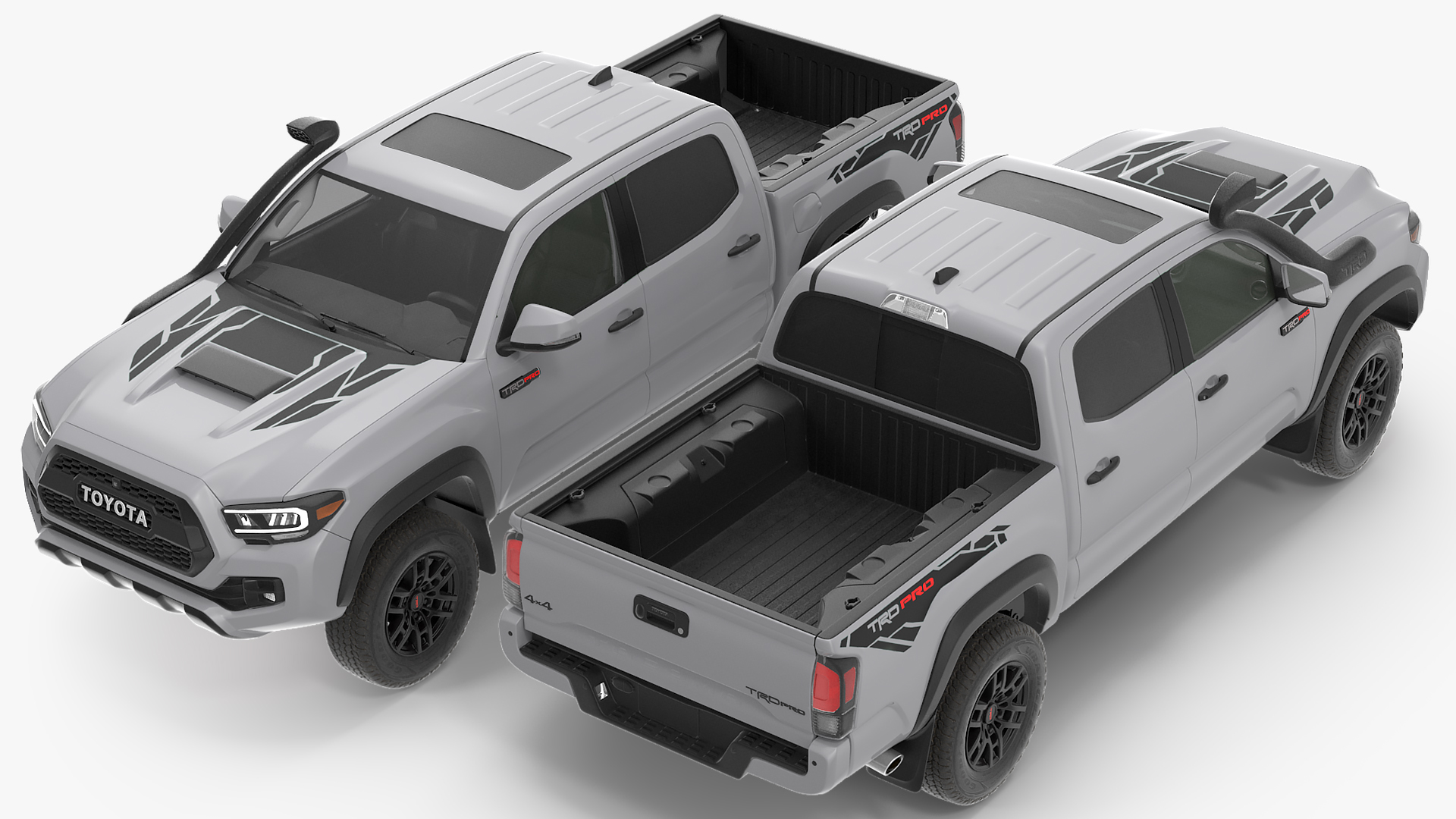 3D Toyota Tacoma TRD Pro Silver Sky Metallic 2021