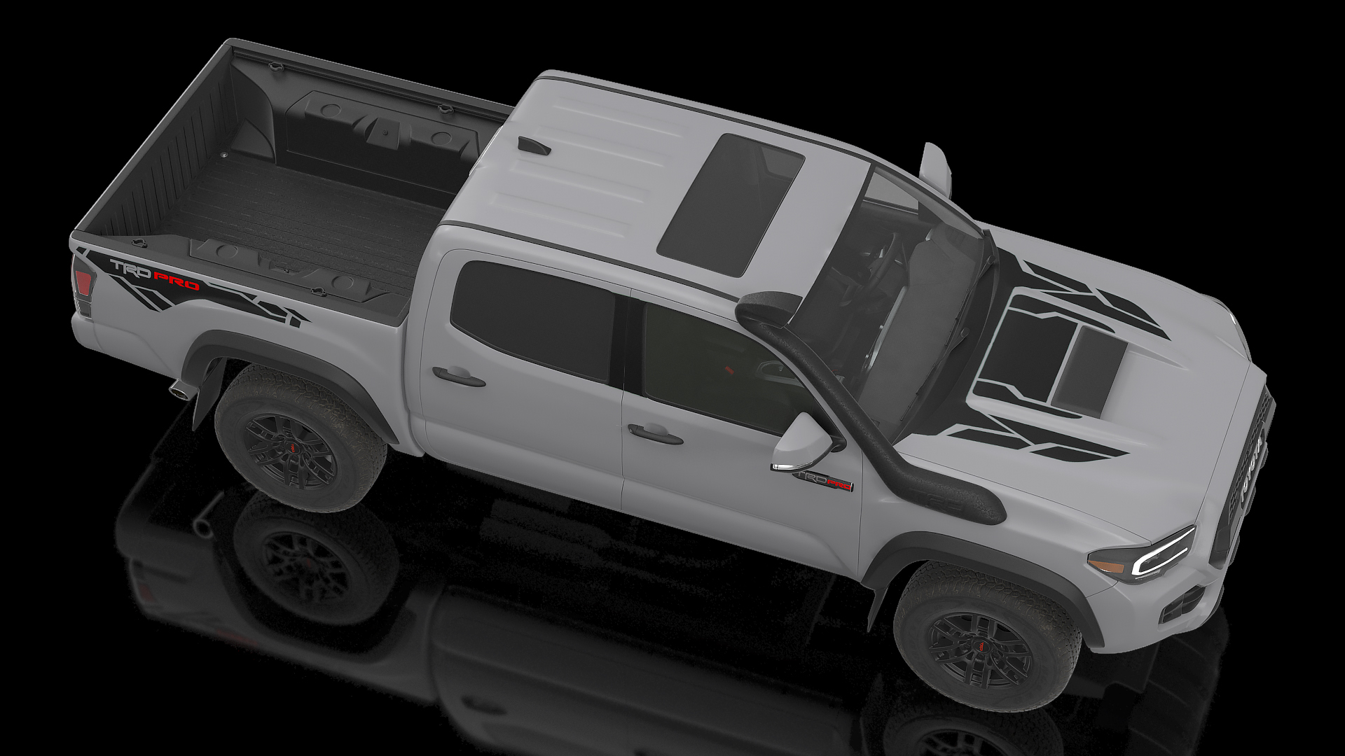 3D Toyota Tacoma TRD Pro Silver Sky Metallic 2021