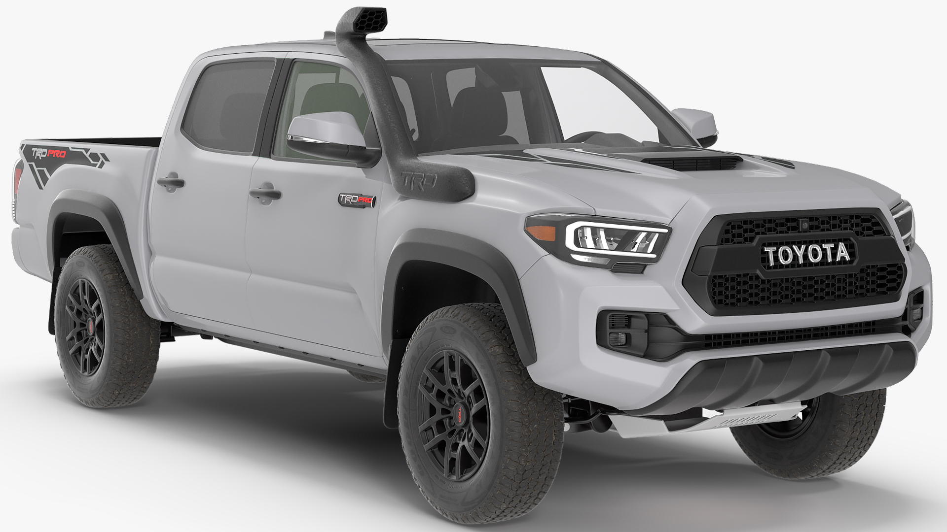 3D Toyota Tacoma TRD Pro Silver Sky Metallic 2021