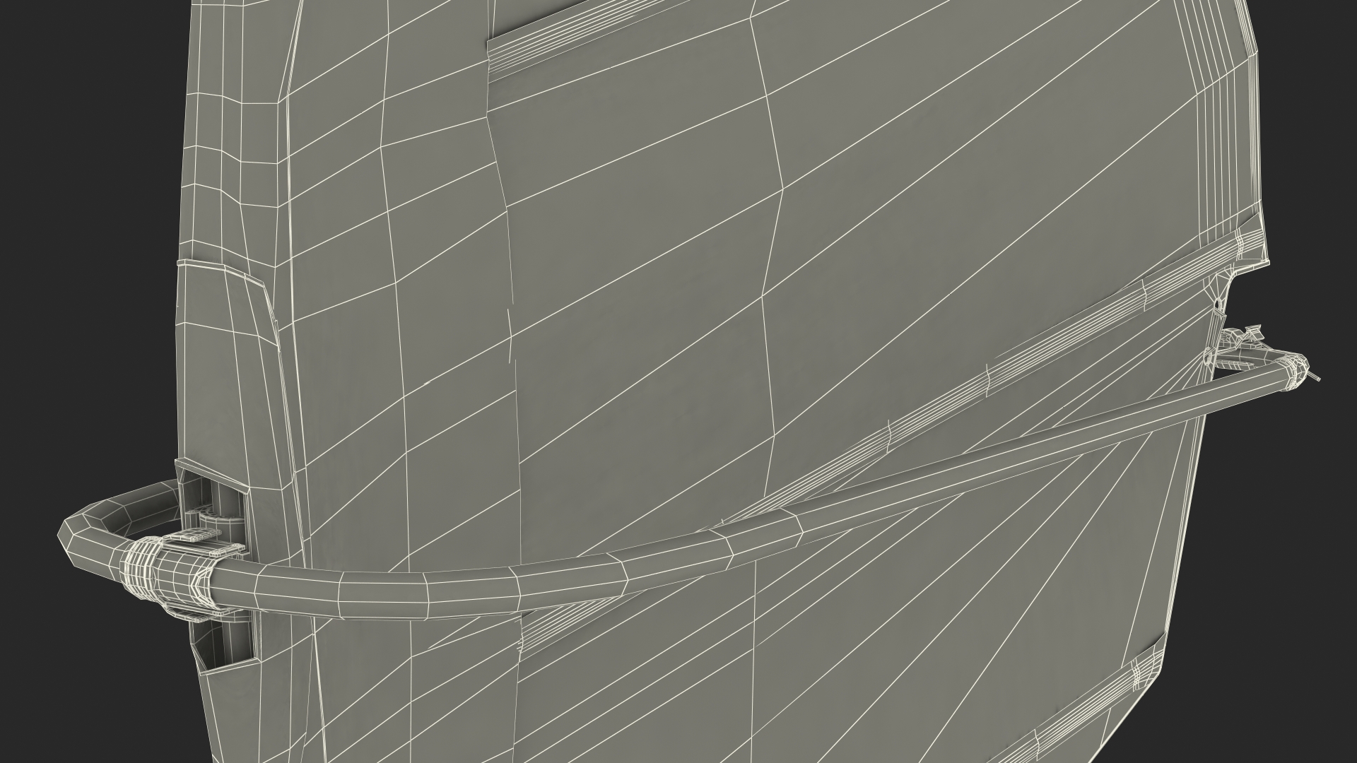 Sport Windsurf Board And Sail 3D model