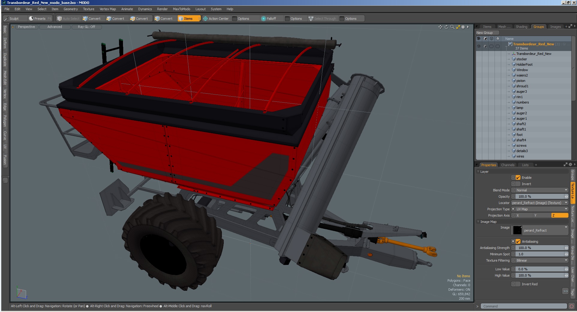 3D model Transbordeur Red New