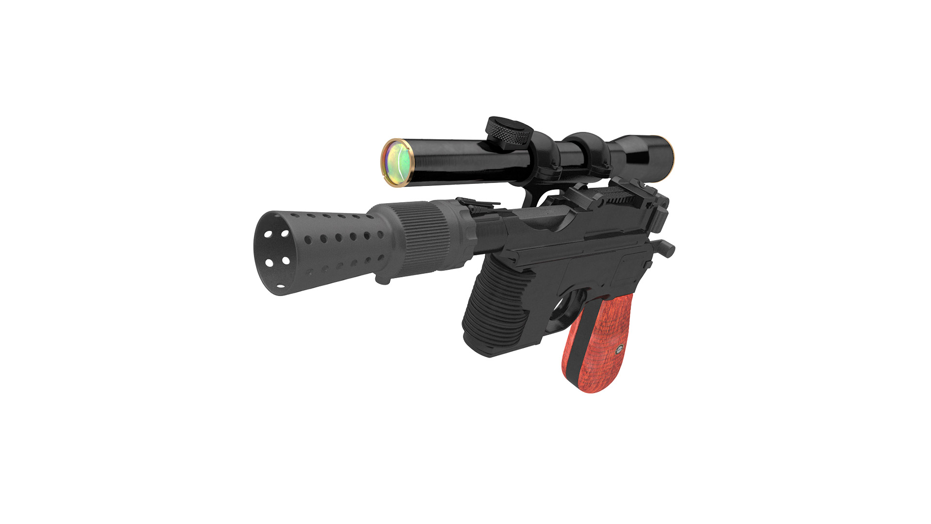3D model Hans Heavy Blaster Pistol