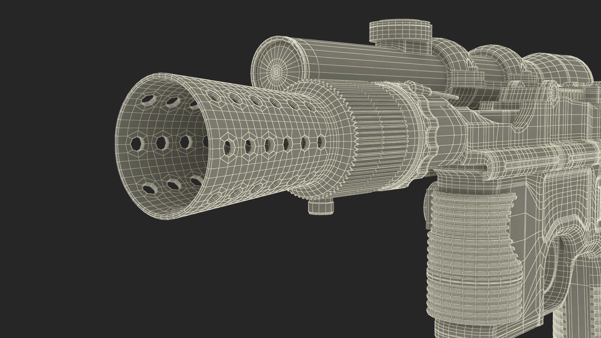 3D model Hans Heavy Blaster Pistol