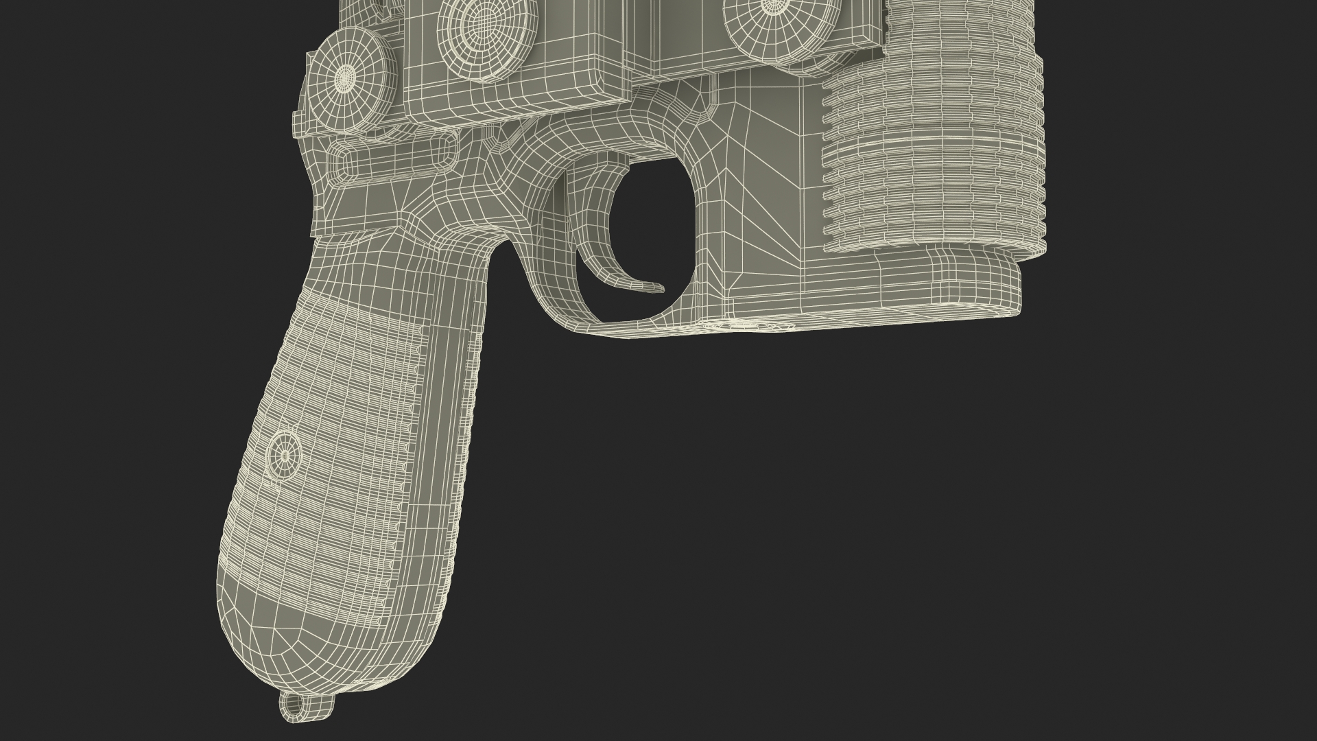 3D model Hans Heavy Blaster Pistol