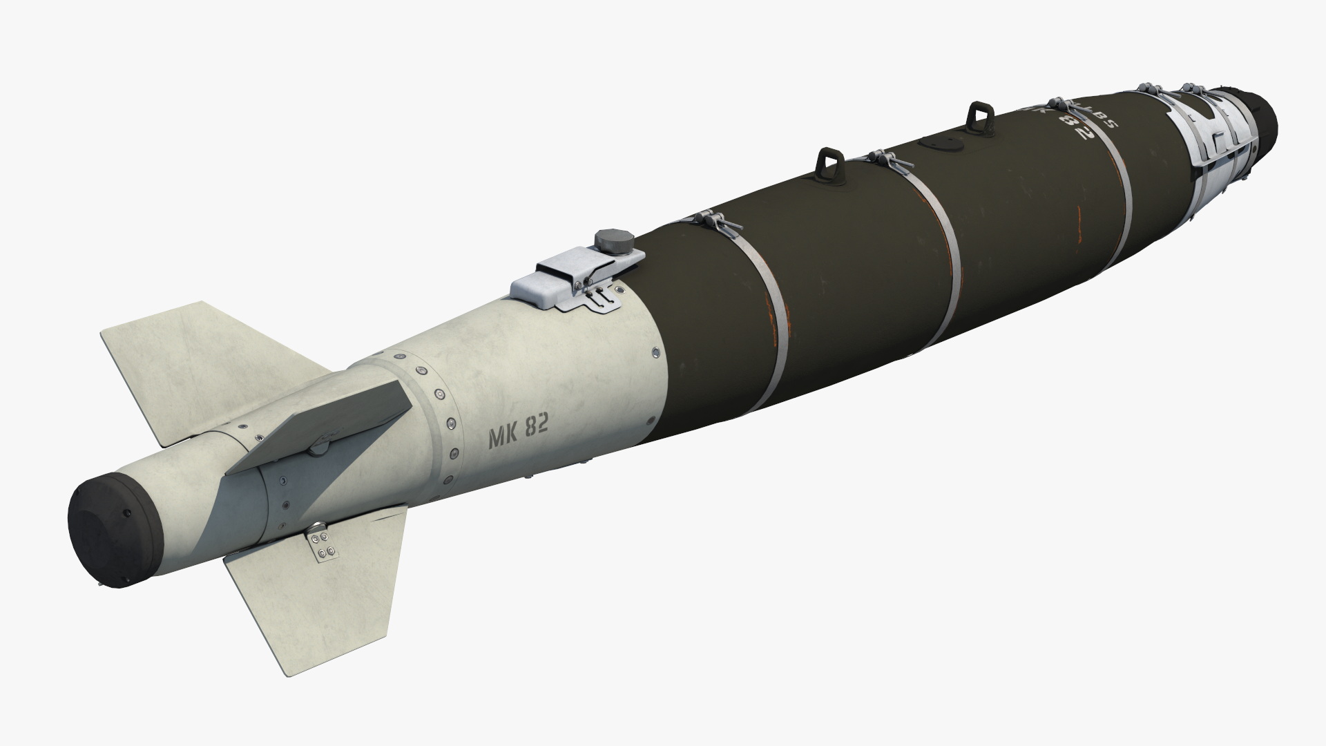GBU-54 LJDAM Laser-Guided Smart Bomb Black Game Ready, view 4