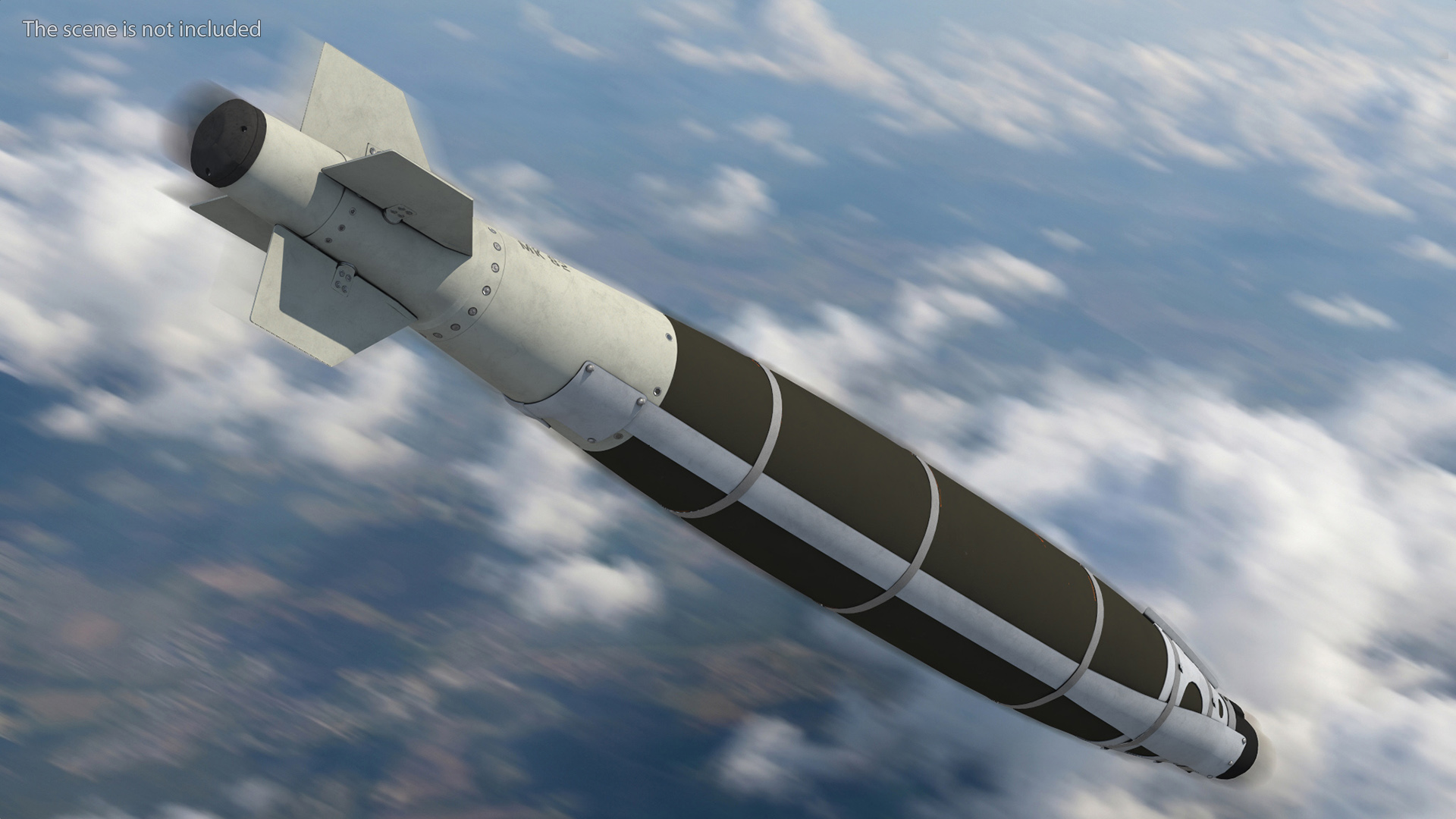 GBU-54 LJDAM Laser-Guided Smart Bomb Black Game Ready, view 2
