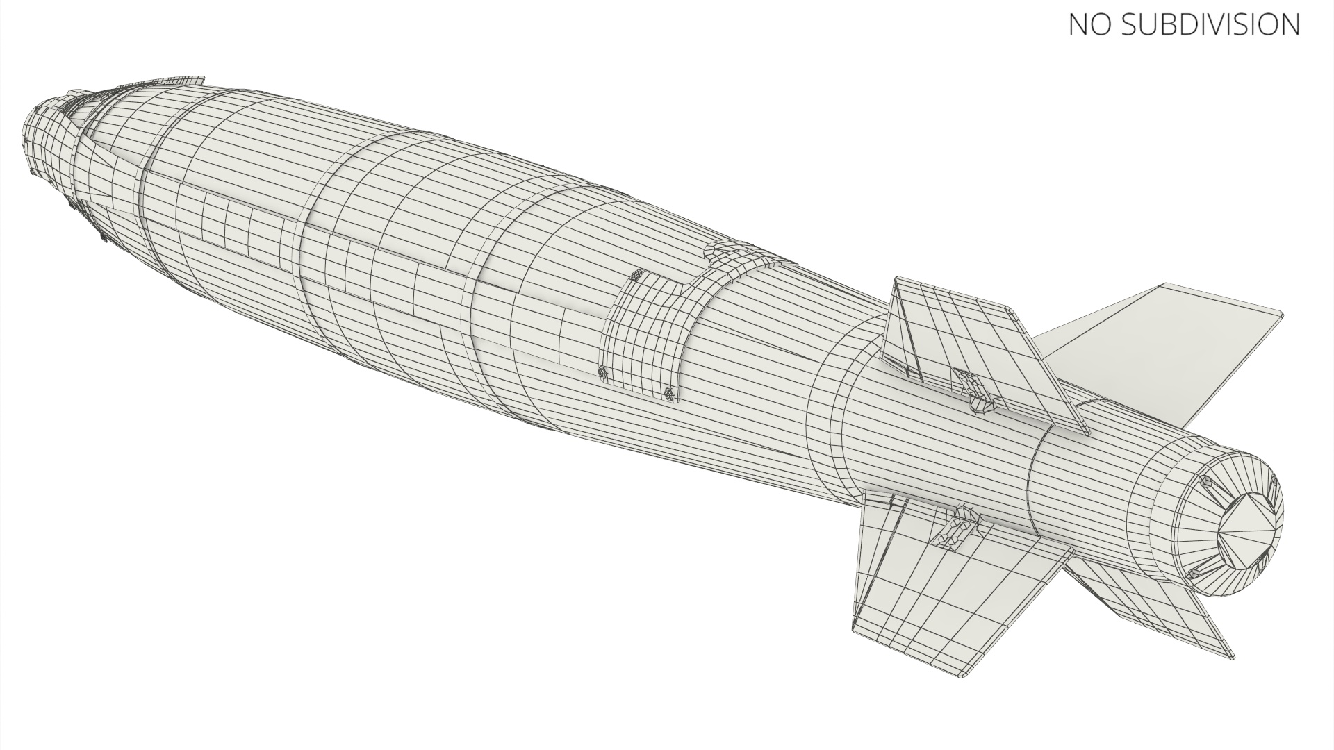 GBU-54 LJDAM Laser-Guided Smart Bomb Black Game Ready, view 9