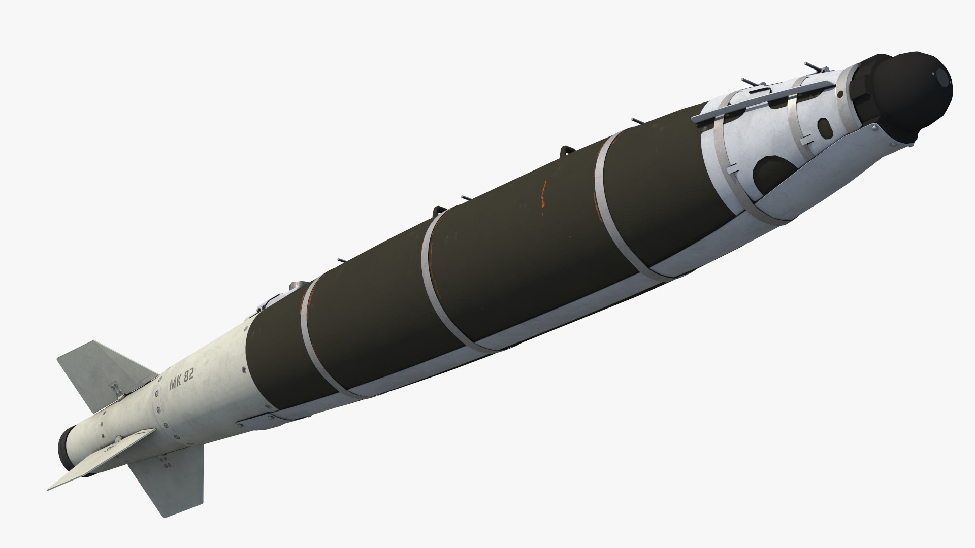 GBU-54 LJDAM Laser-Guided Smart Bomb Black Game Ready, view 6