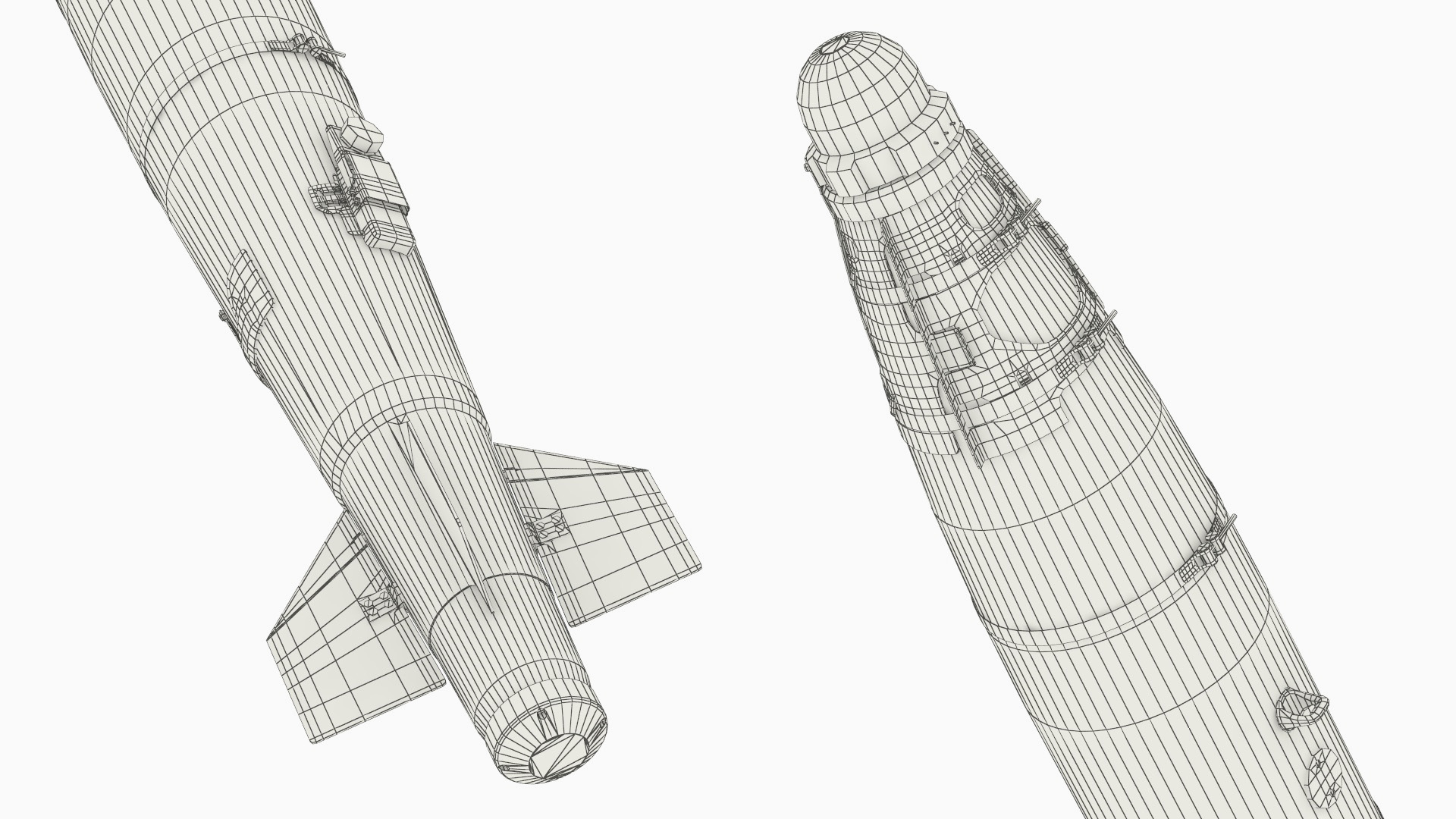 GBU-54 LJDAM Laser-Guided Smart Bomb Black Game Ready, view 11